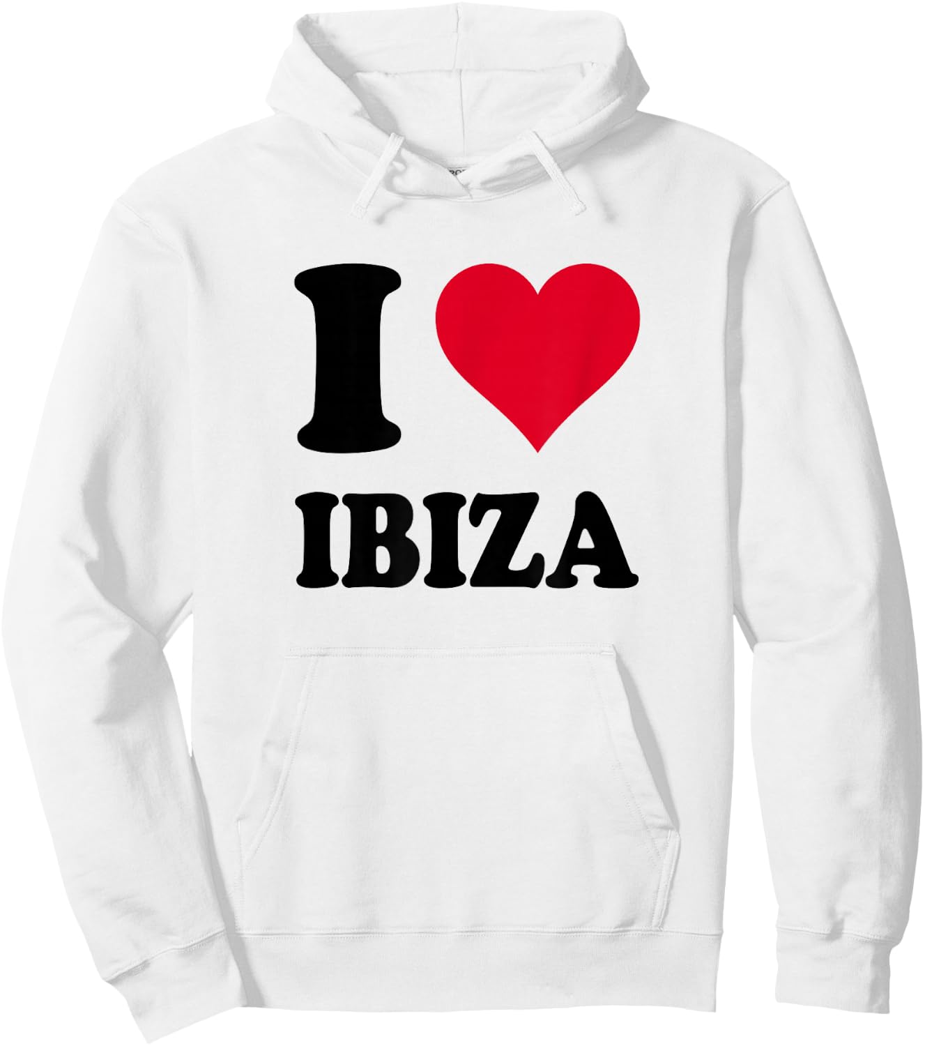 I Love Ibiza , white, S Hoodie - Hoodie | White