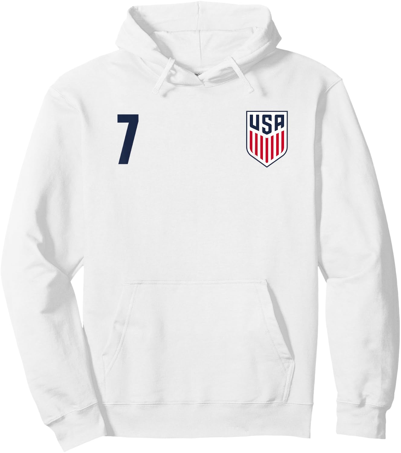 Officially Licensed US Soccer Team Gio Reyna, Legacy #7 Hoodie - Hoodie | White