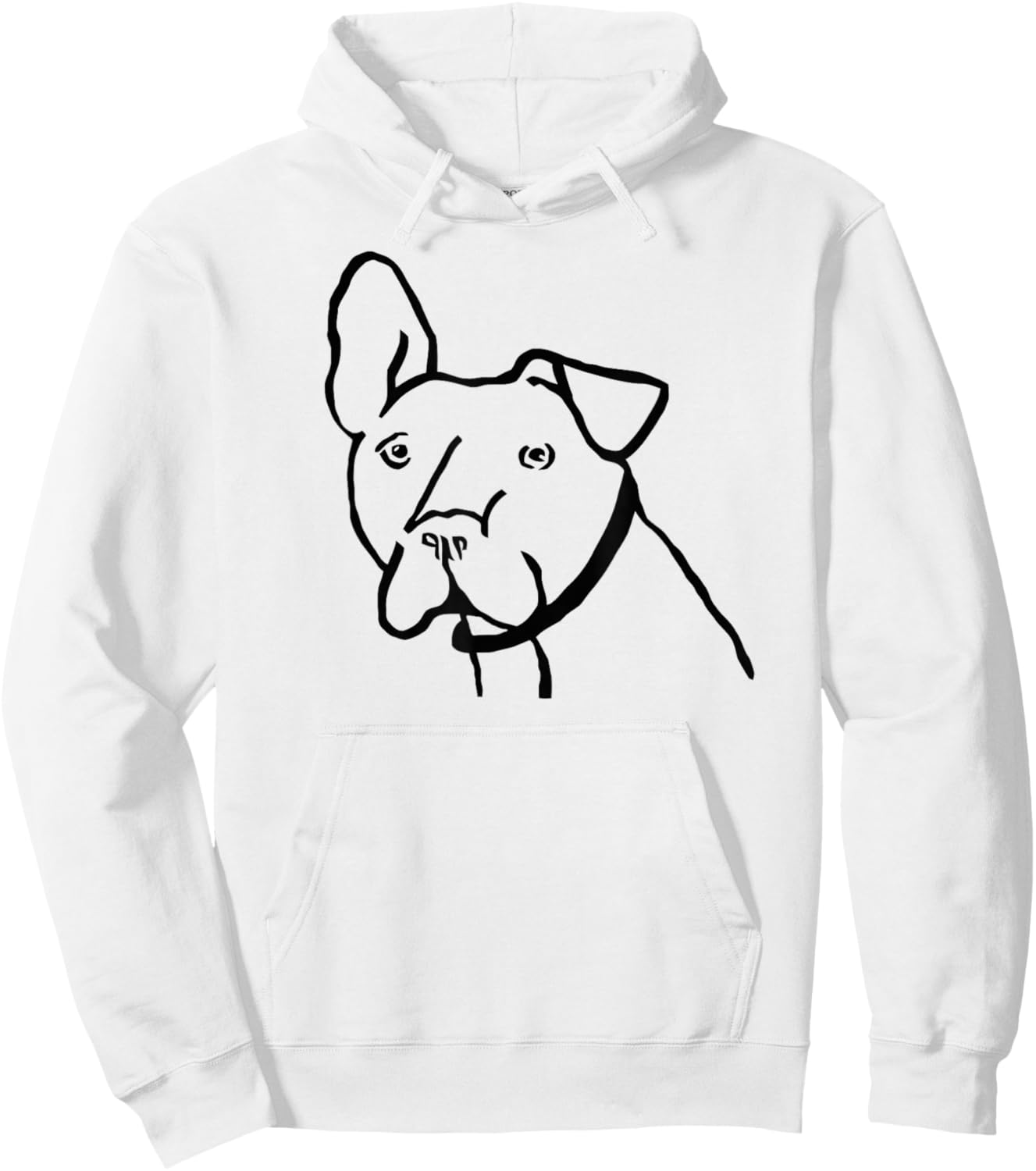 Mooch The Dog Pit Bull Logo Shirt Hoodie - Hoodie | White
