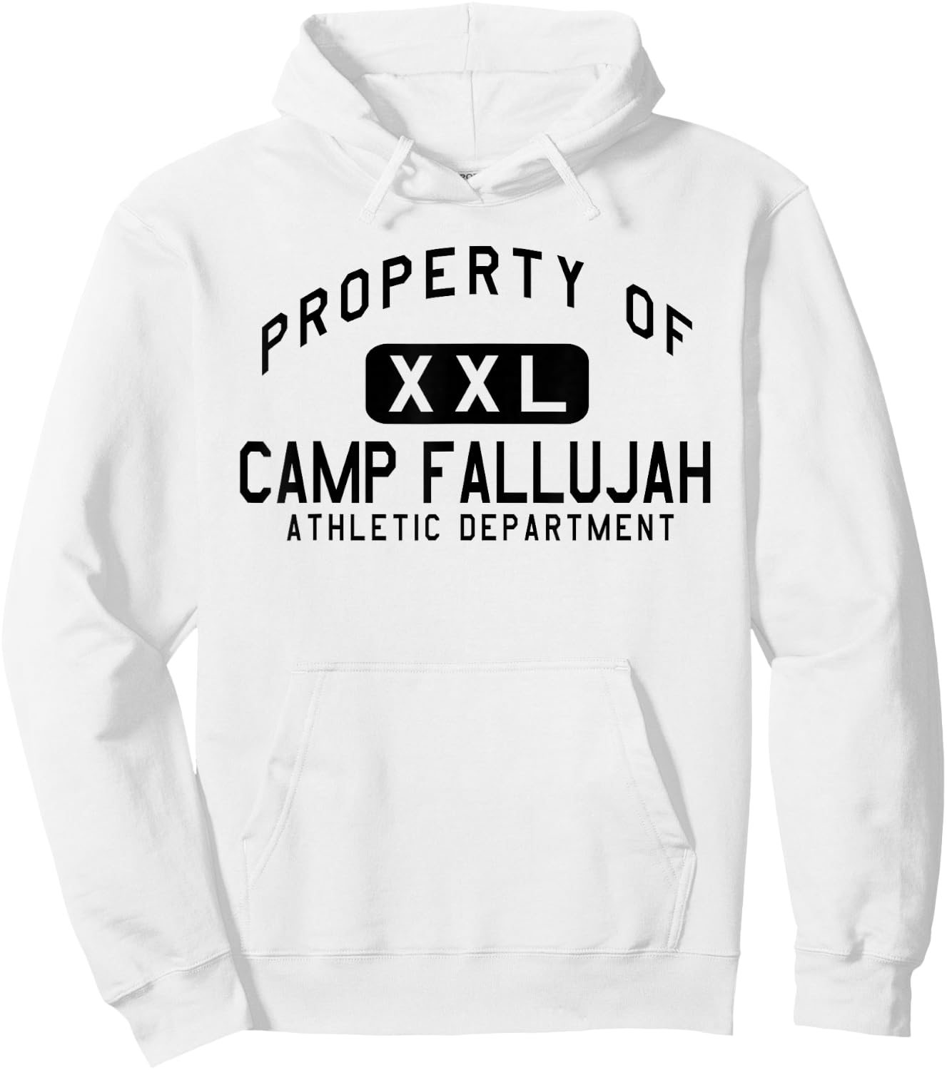 Property of Camp Fallujah Athletic Department Hoodie - Hoodie | White