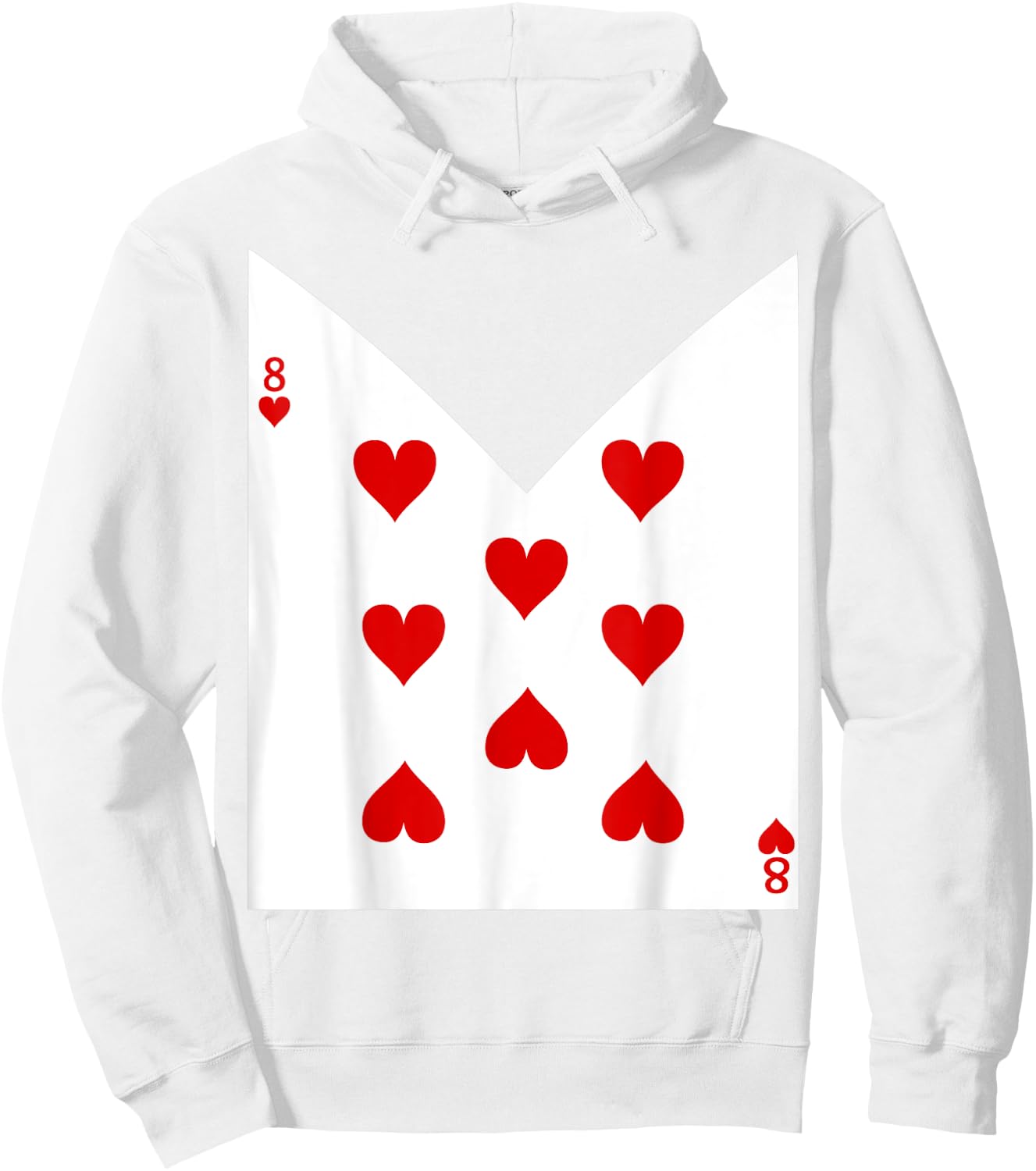 Original Halloween Playing Card Costume Alice In Wonderland Hoodie - Hoodie | White