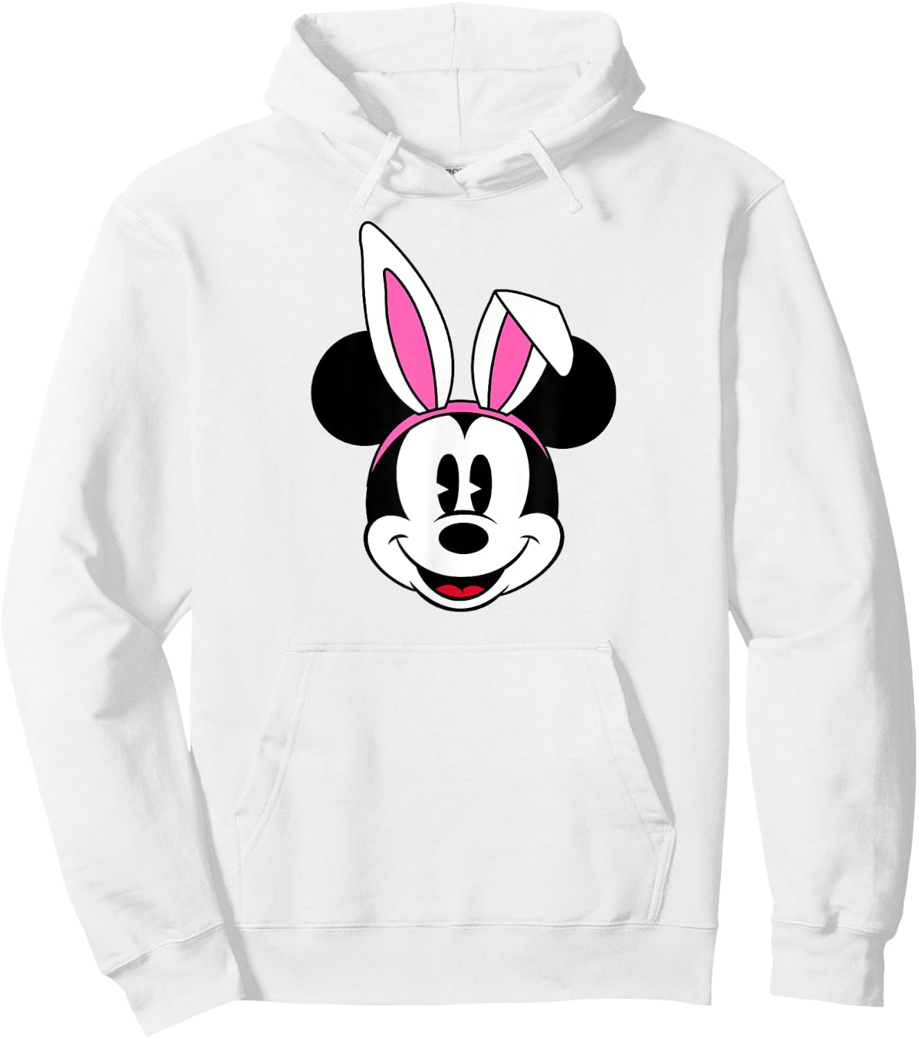 Amazon Essentials Disney Mickey Mouse Spring Easter Bunny Ears Hoodie - Hoodie | White