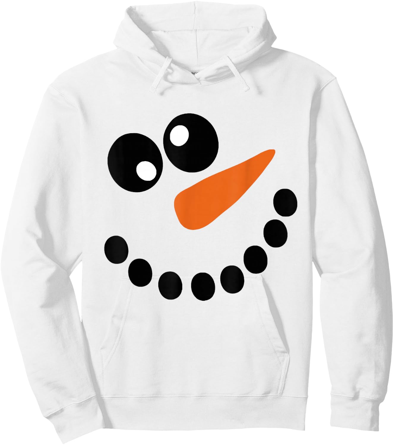 Winter Snowman Face Christmas Xmas For Kids Hoodie - Hoodie | White