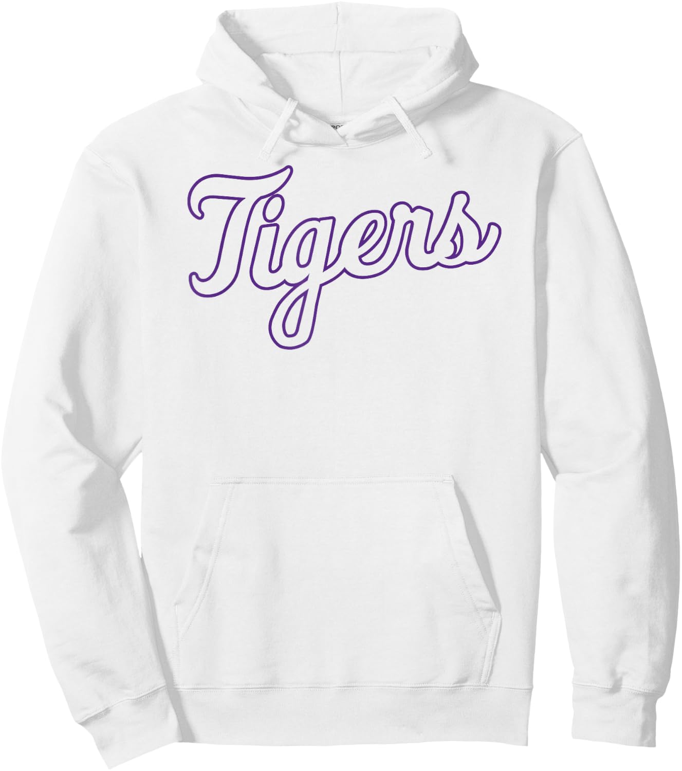 Clemson Tigers Cursive Mascot Orange Officially Licensed Hoodie - Hoodie | White