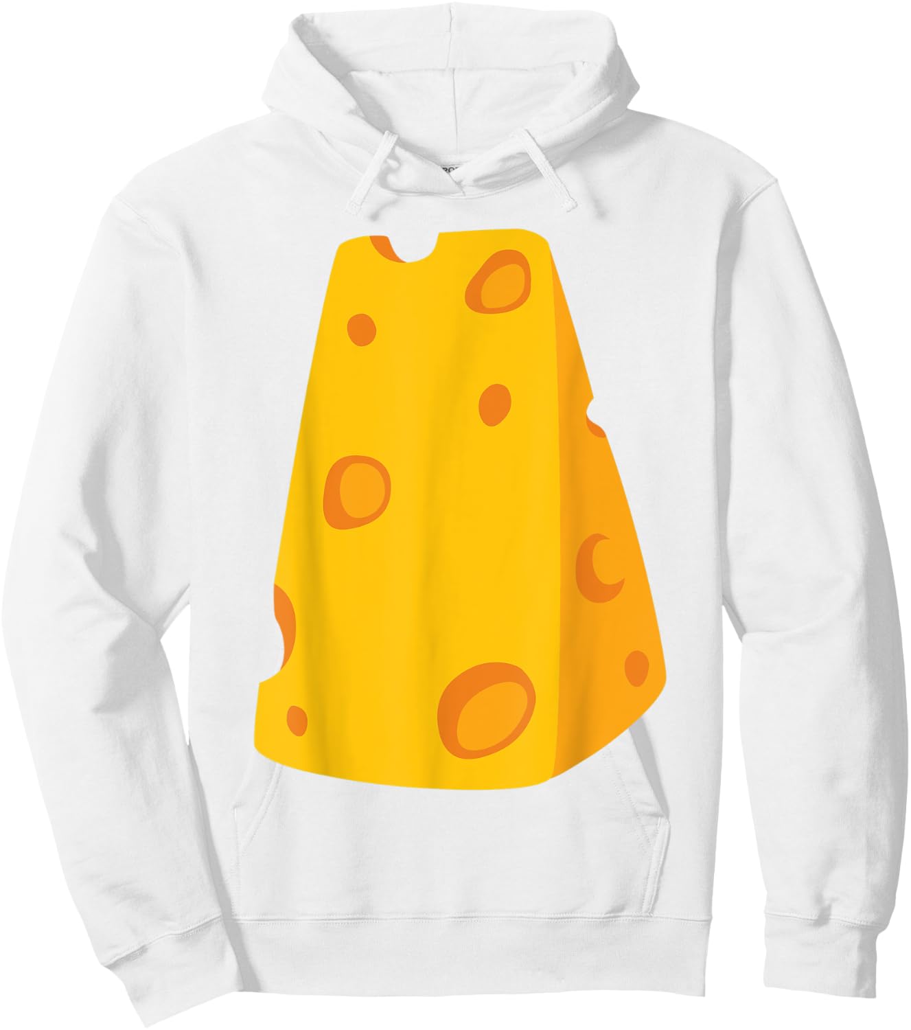 Men's Cheese Costume Cheese Costume Carnival Halloween Cheese , yellow Hoodie - Hoodie | White