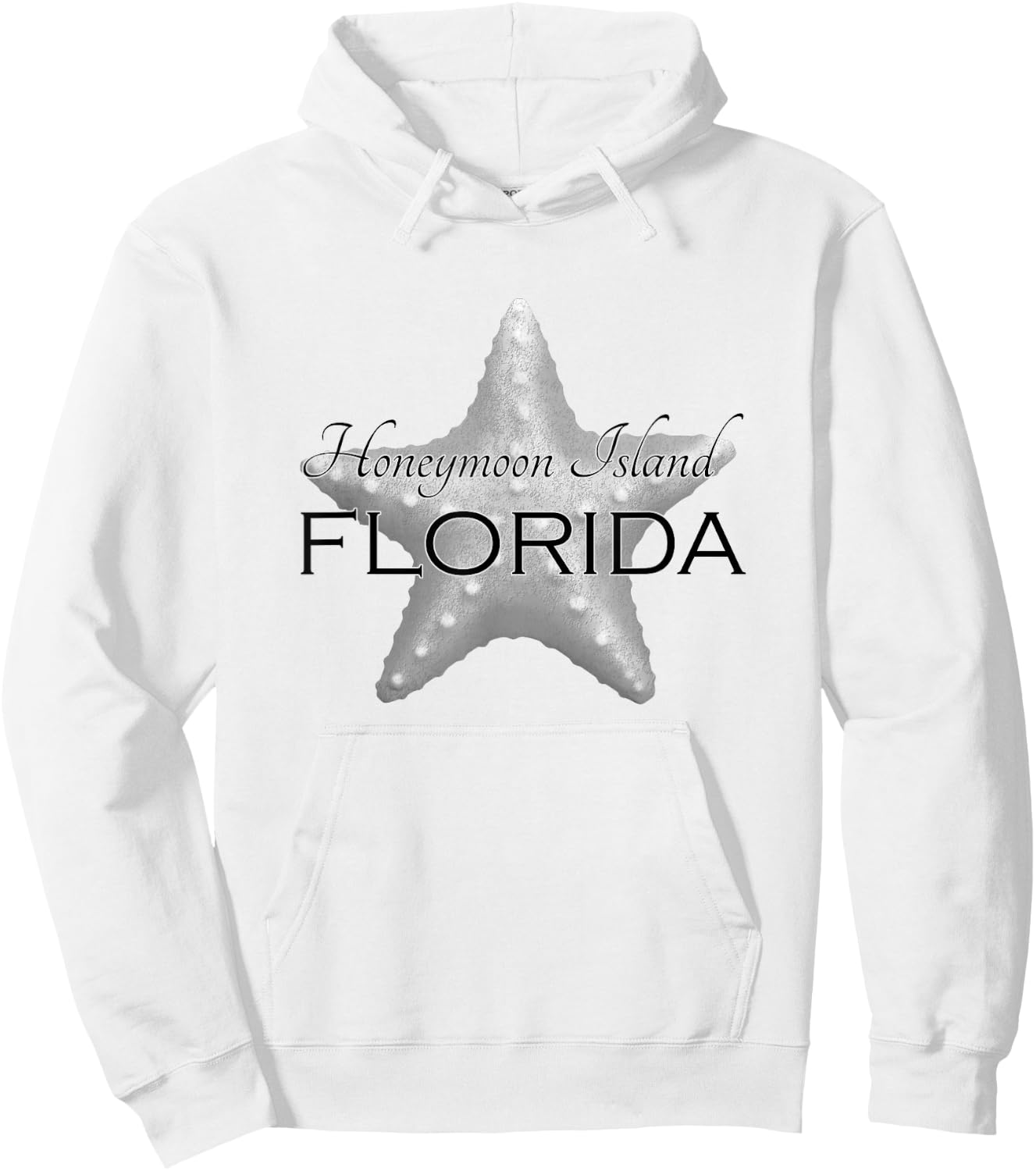 Honeymoon Island Florida Starfish Coastal Hoodie - Hoodie | White