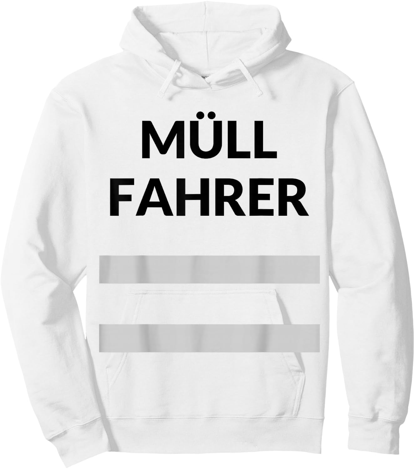 Müllfahrer Müllmann Costume Rubbish Collection Children's Men's Fancy Dress , orange Hoodie - Hoodie | White