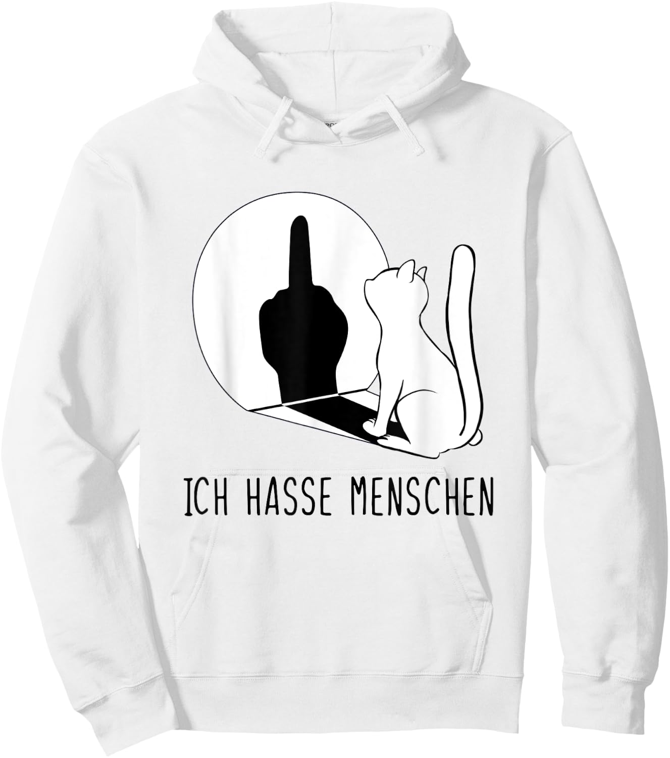 Katzenpulli I Hate People Katze Ich Hasse Menschen Hoodie - Hoodie | White