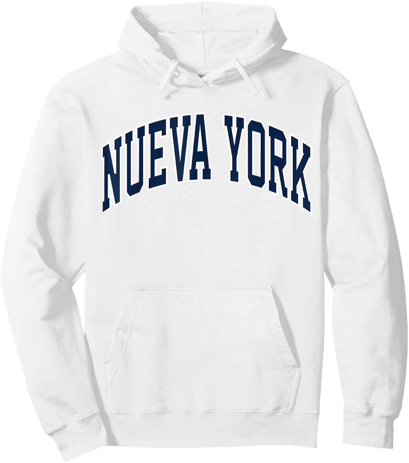 Retro New York Throwback Souvenir Classic Nueva York NY Blue Hoodie - Hoodie | White