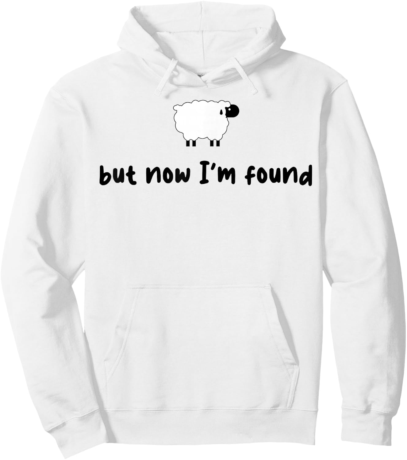 Sheep But Now I'm Found Hoodie - Hoodie | White