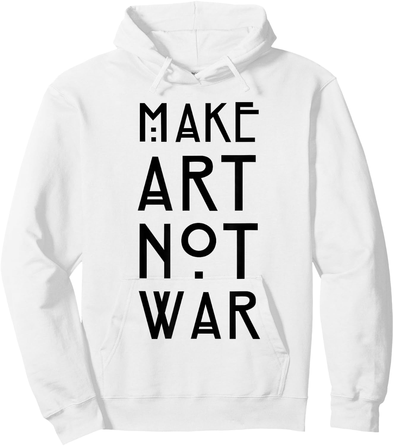 Make Art Not War Shirt – Art Deco und Jugendstil Hoodie - Hoodie | White