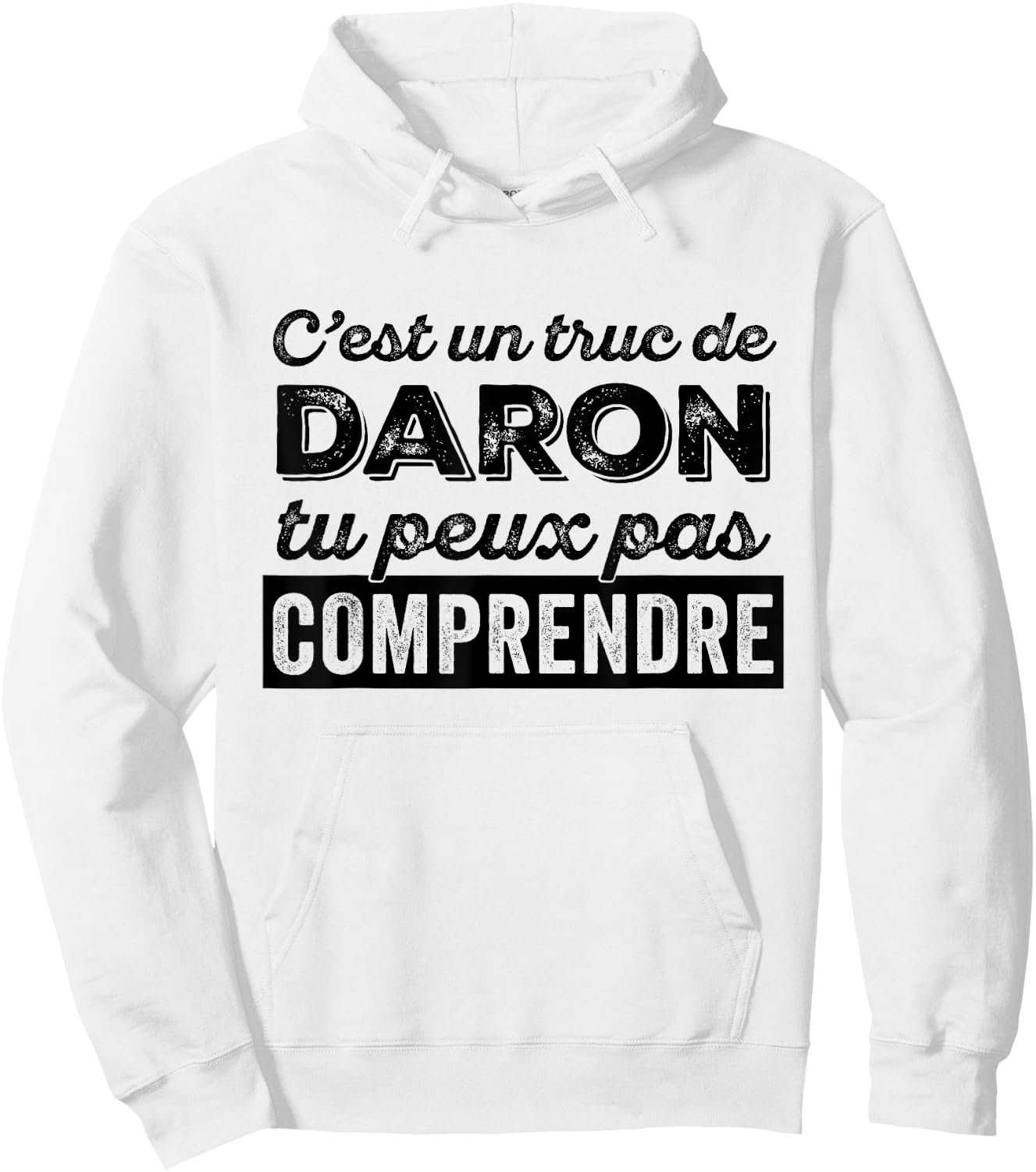 It's a Daron thing, you can't understand dad humor , white, S Hoodie - Hoodie | White