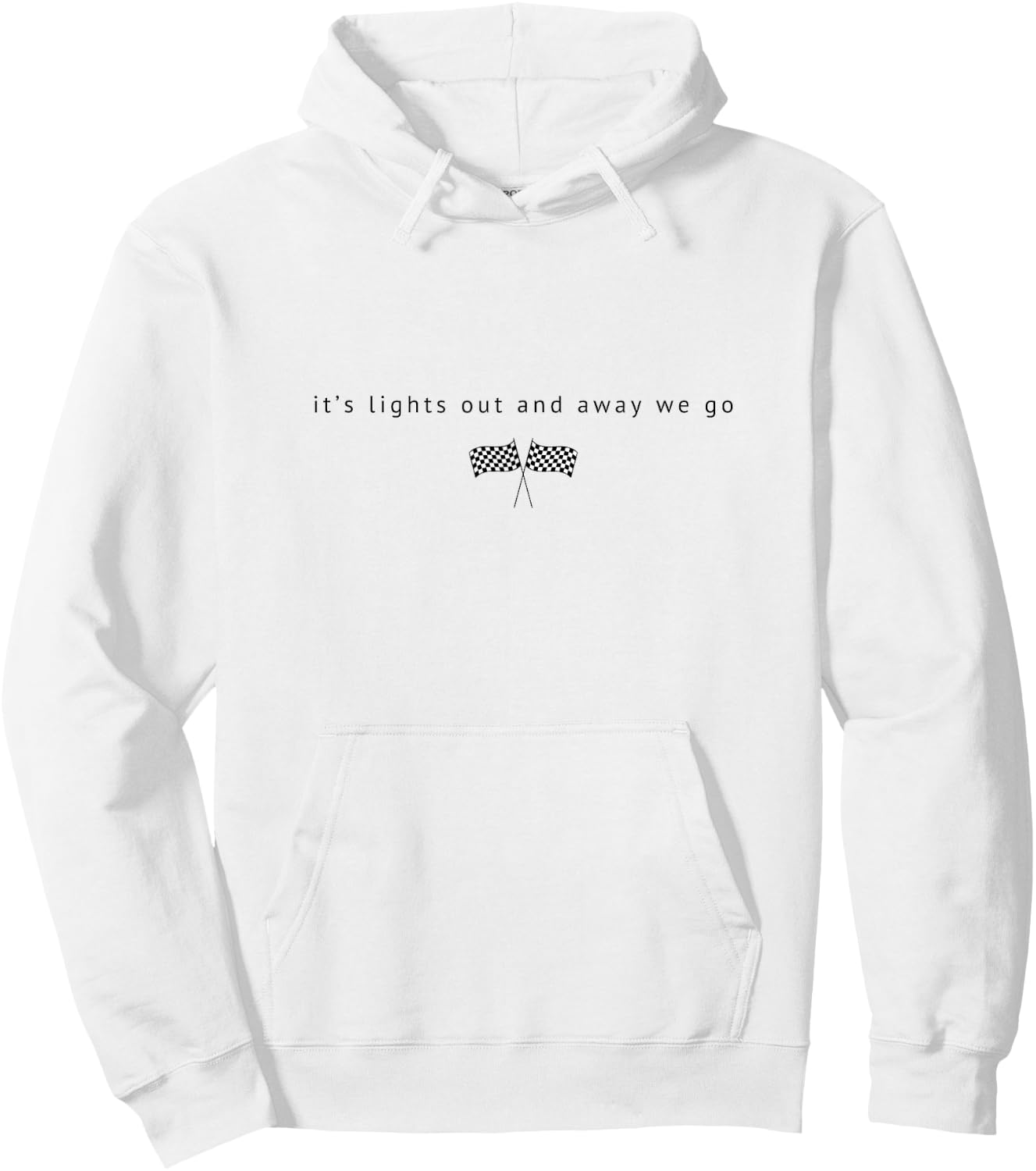 Leuchtet aus, F1-Design Hoodie - Hoodie | White