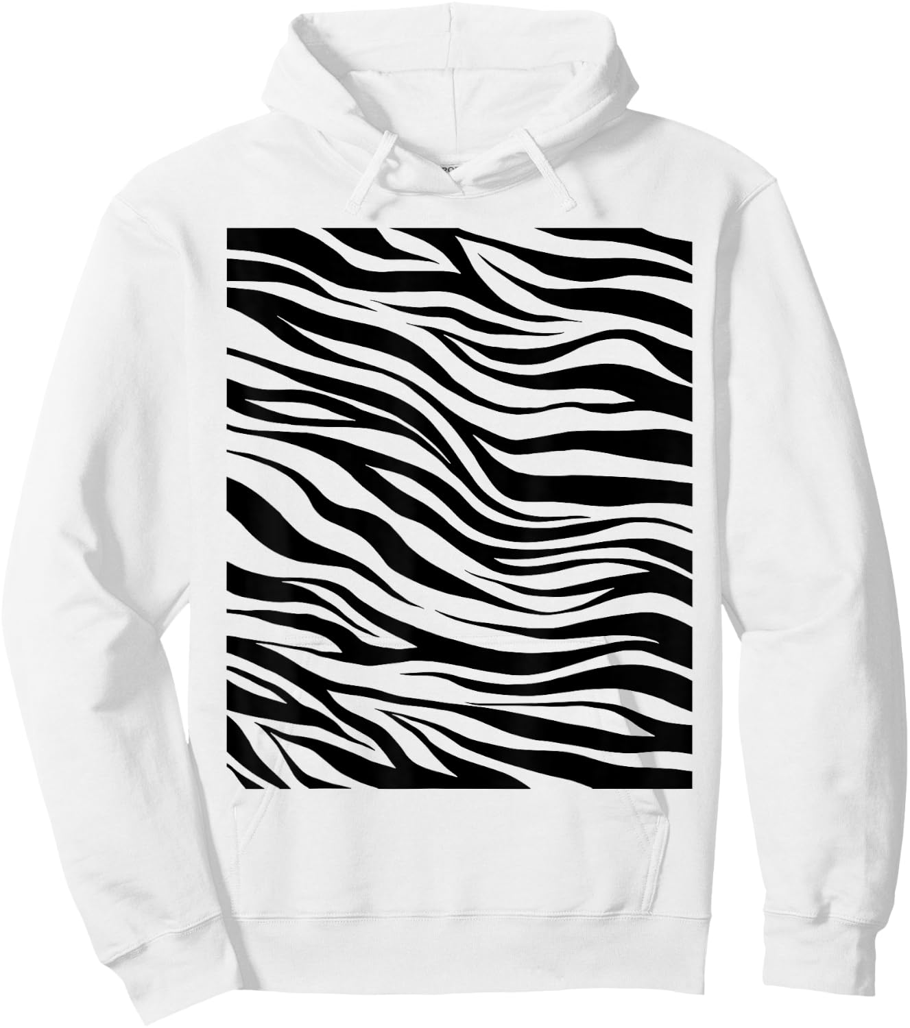 Tiger Stripes Animal Halloween Costume DIY Tiger Stripes Hoodie - Hoodie | White