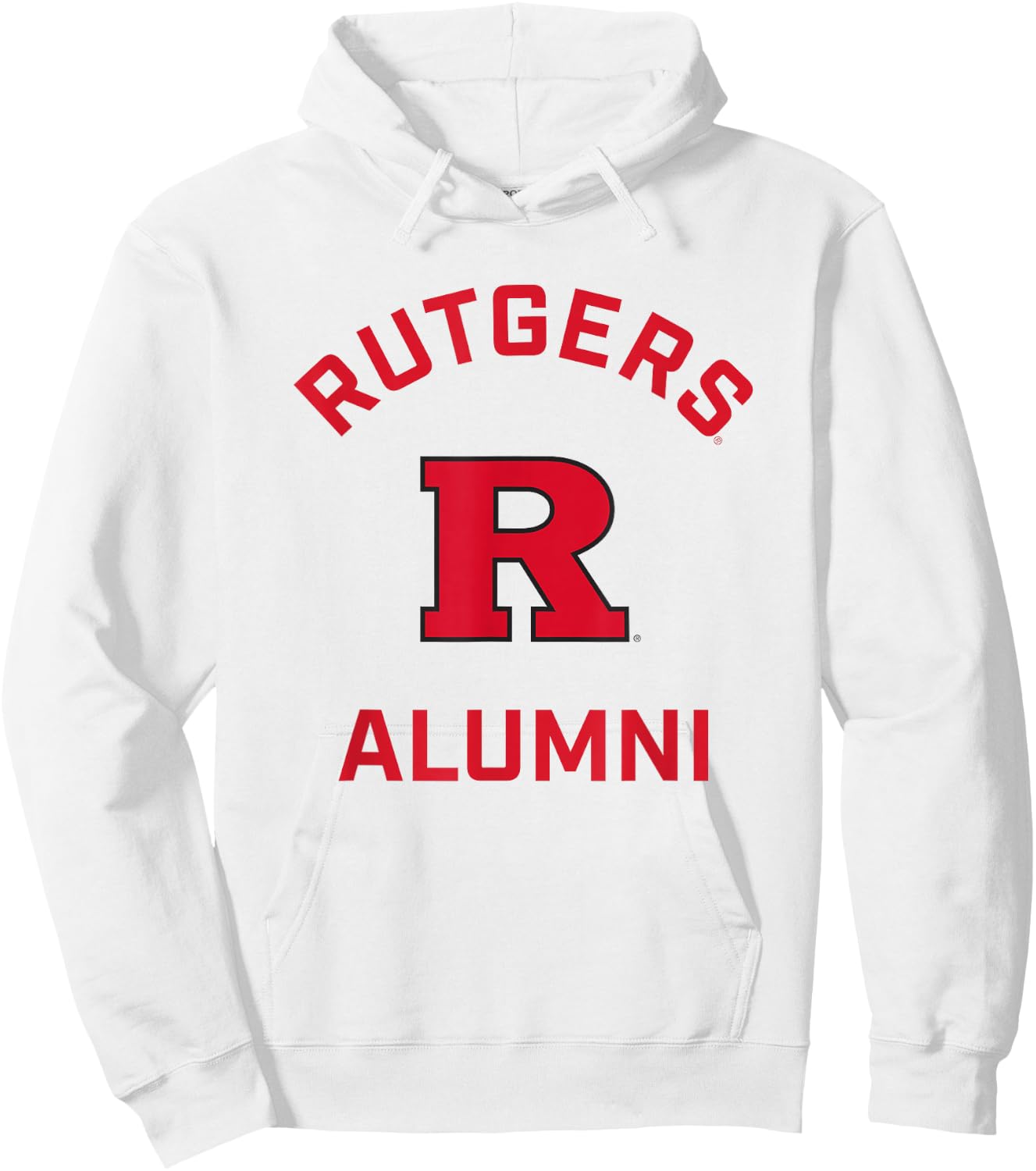 Rutgers University Scarlet Knights Arched Alumni Hoodie - Hoodie | White