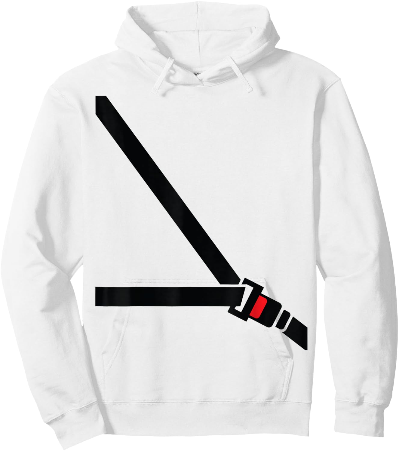 Sicherheitsgurt-Shirt – lustiges falsches Sicherheitsgurt- – Beifahrer Hoodie - Hoodie | White