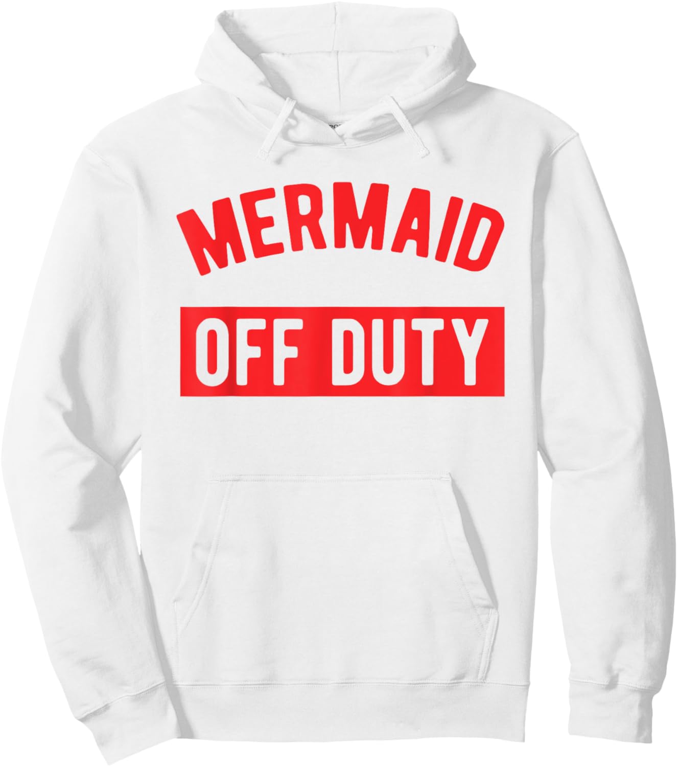 Mermaid Off Duty - Girls & Women's Summer Hoodie - Hoodie | White