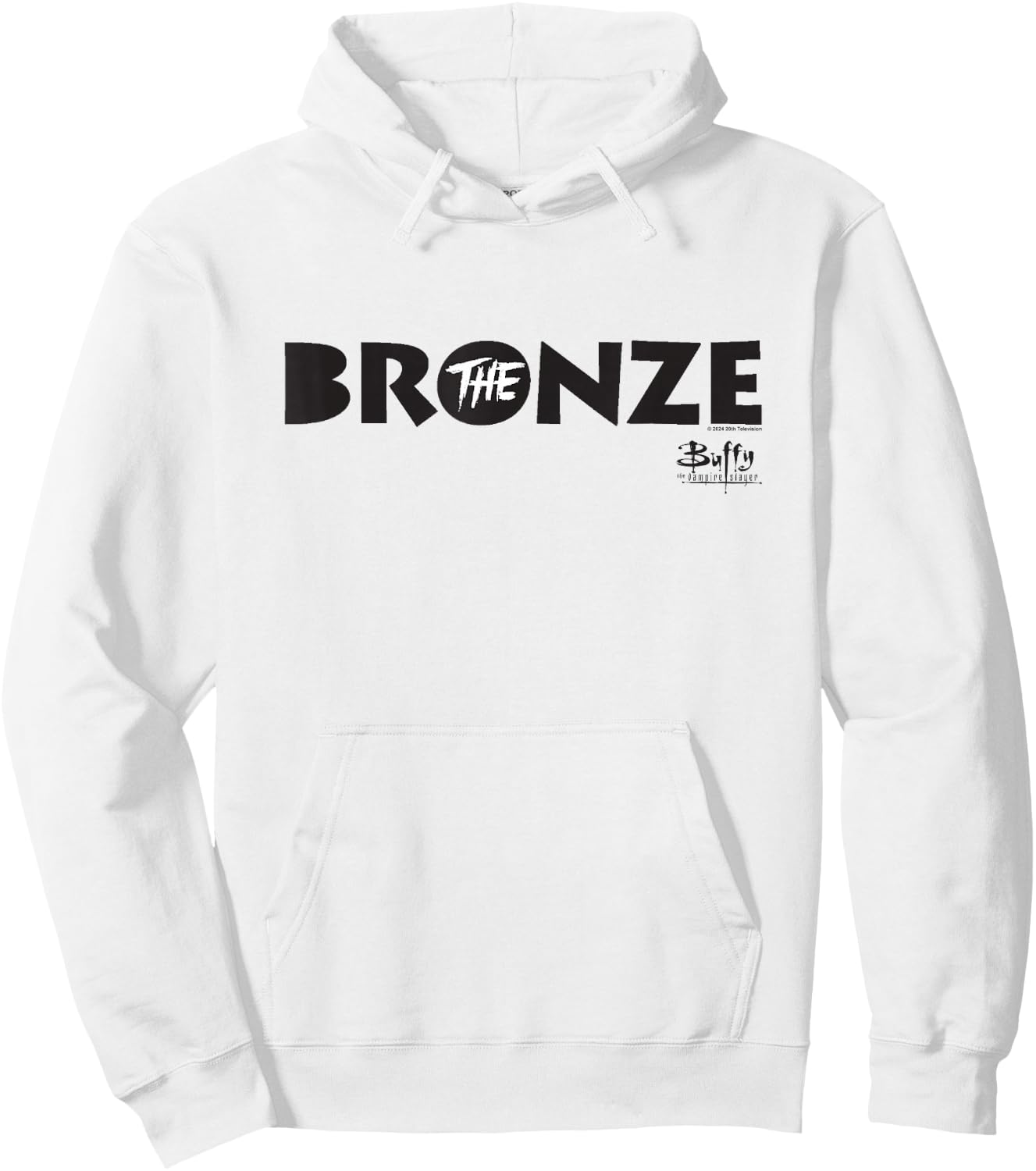 Buffy The Vampire Slayer The Bronze Vintage Bar Sign , grey, S Hoodie - Hoodie | White