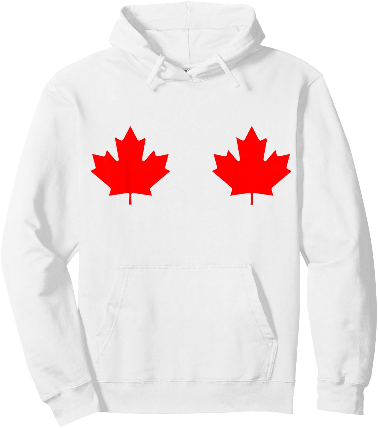 Maple Leaf Canada Day Canadian Flag Hoodie - Hoodie | White