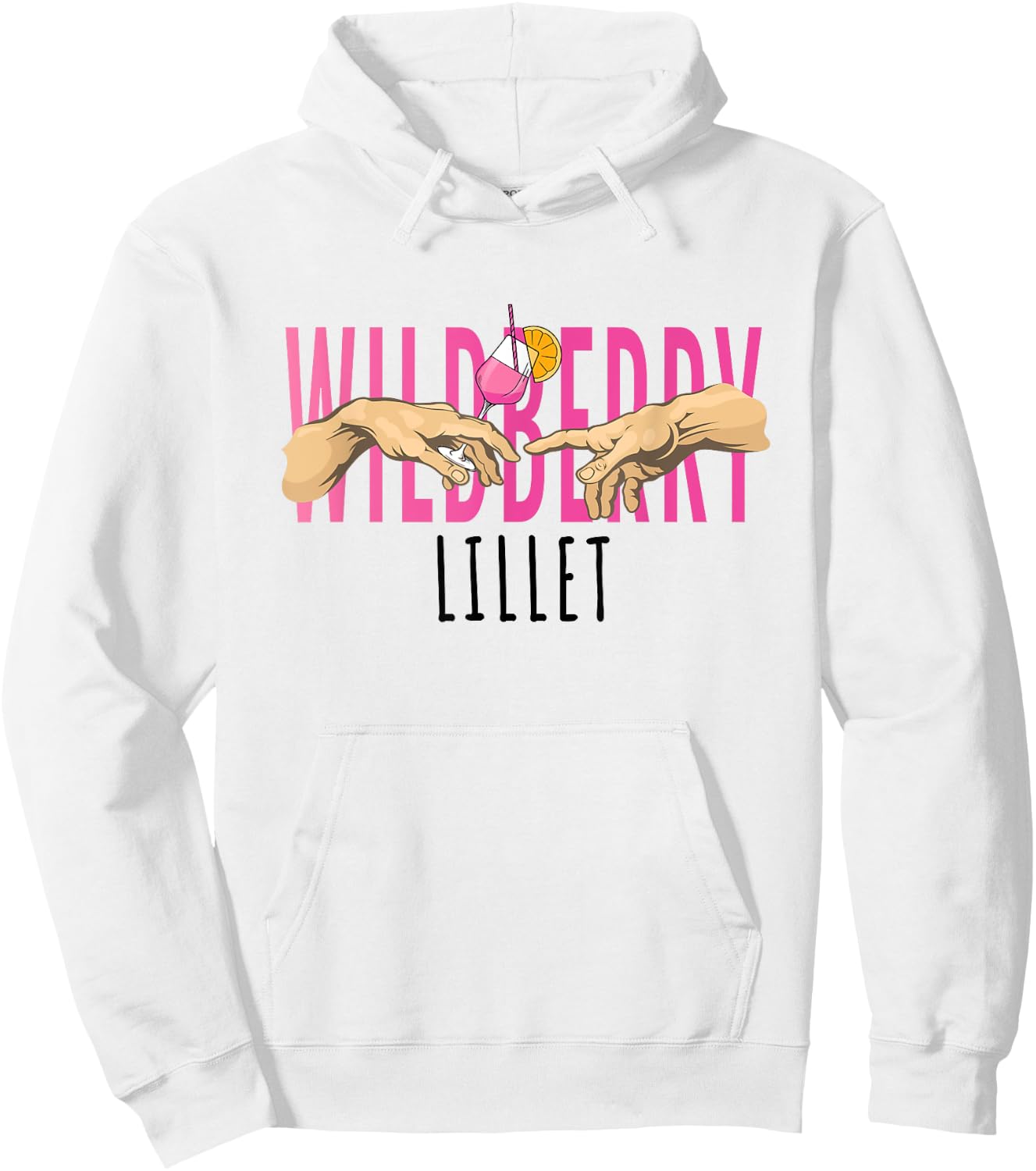 Summer Sun and Wildberry Lillet Hoodie - Hoodie | White