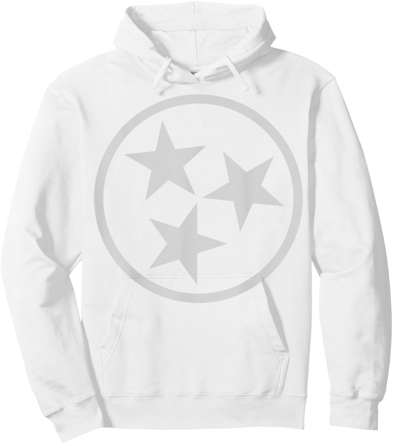 Tennessee Volunteer State Flag Tri-Star Men & Women Hoodie - Hoodie | White