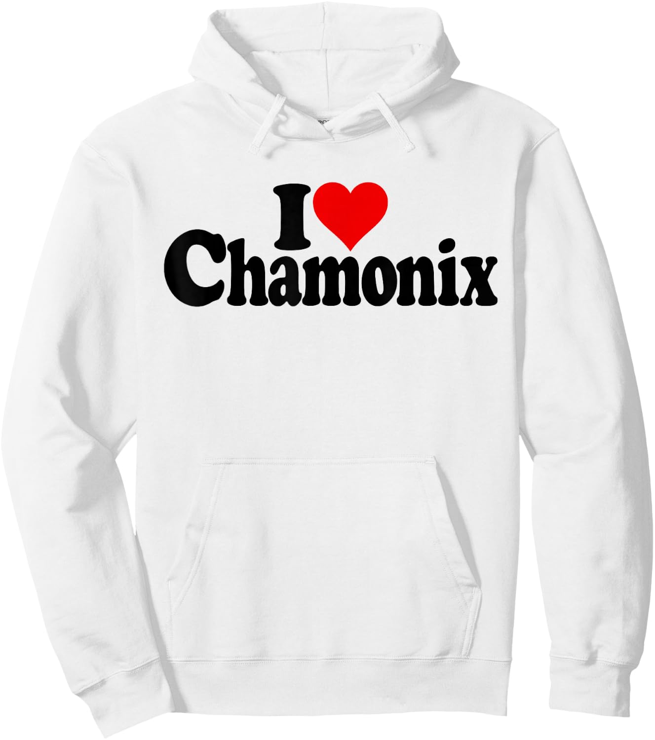 I LOVE HEART CHAMONIX FRENCH ALPS MONT BLANC FRANCE , white, S Hoodie - Hoodie | White