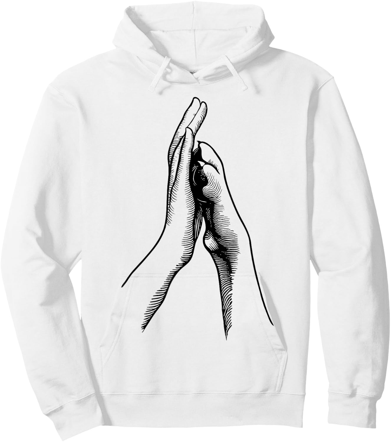 Dog Paw Human Hand High Five Hoodie - Hoodie | White