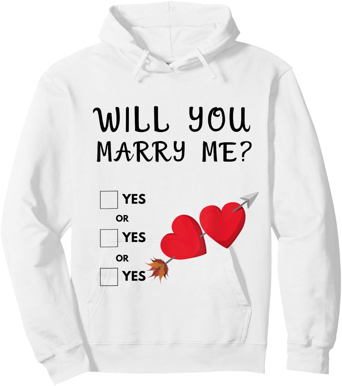 Heiratsantrag - Will you marry me ? Hochzeitsantrag Hoodie - Hoodie | White