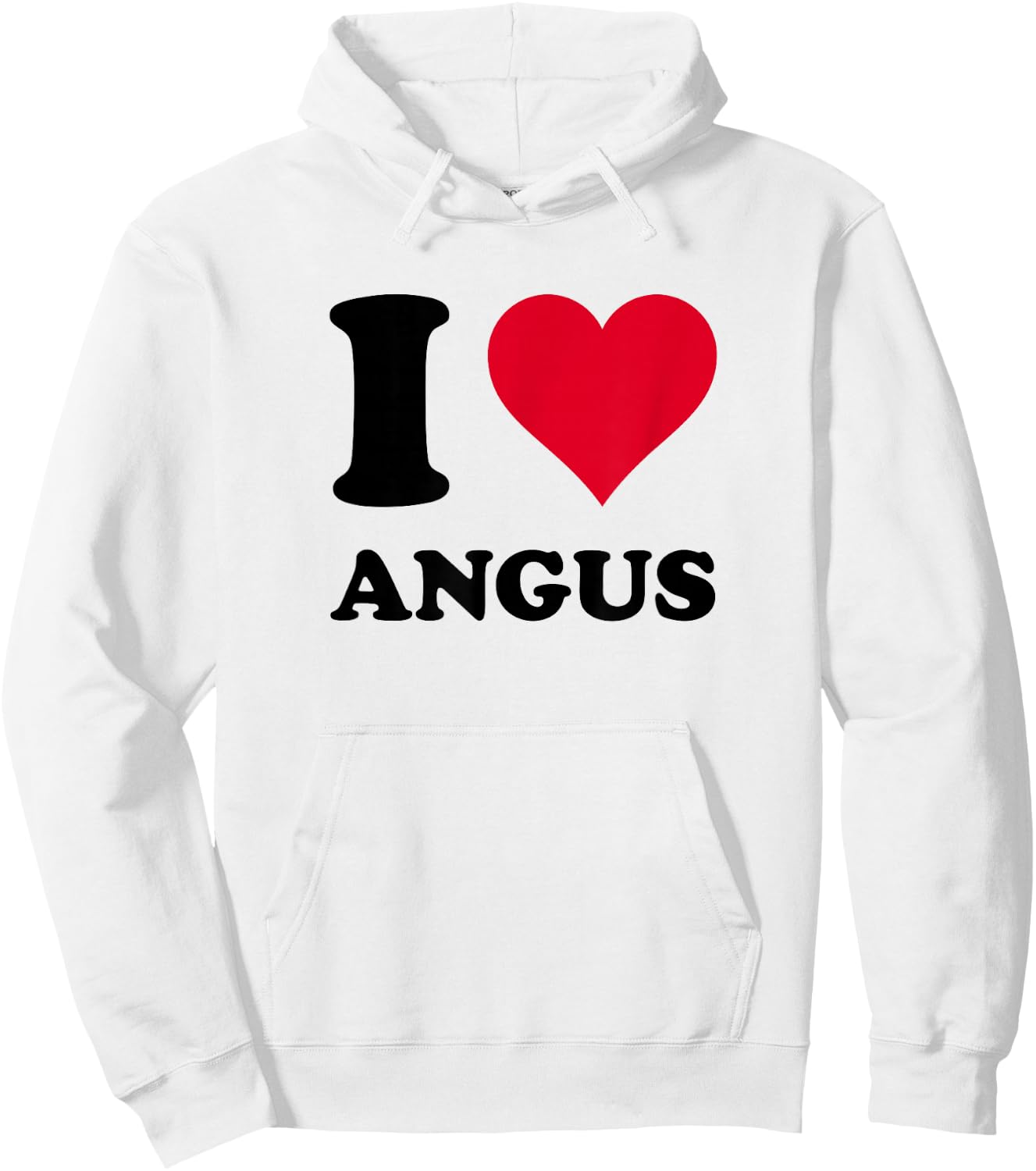 I Love Angus Hoodie - Hoodie | White