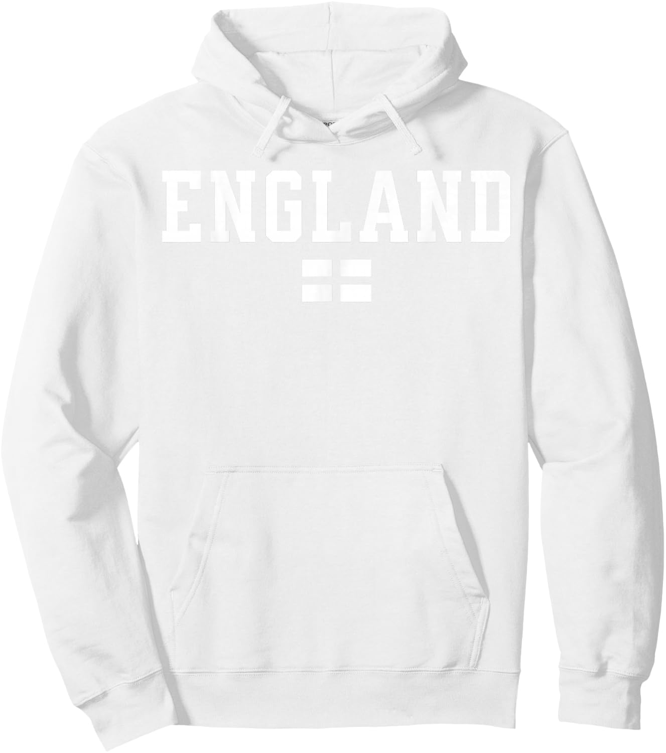 England English Flag White Red Hoodie - Hoodie | White