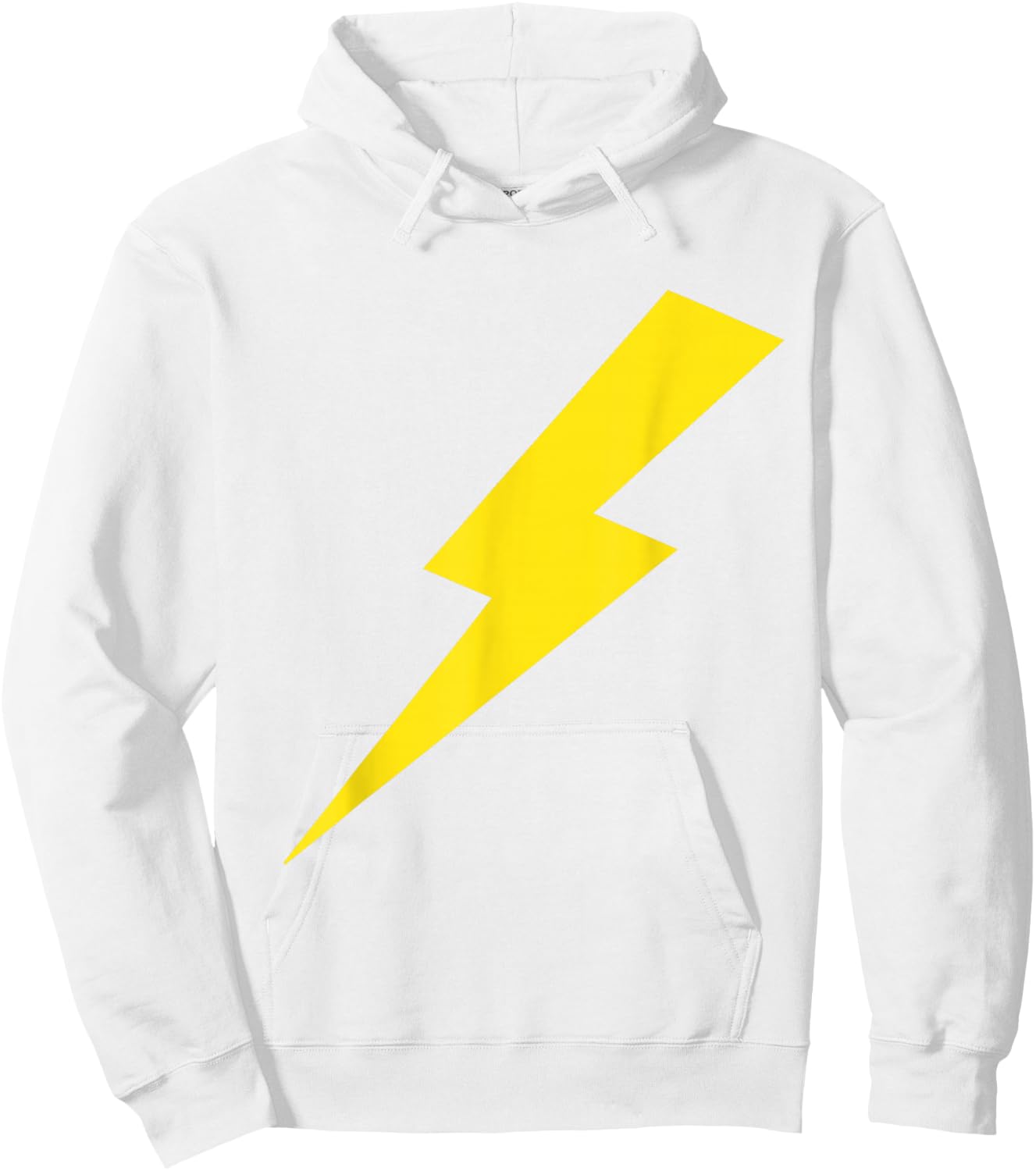 Cool Lightning Bolt Yellow Print Shirt Hoodie - Hoodie | White