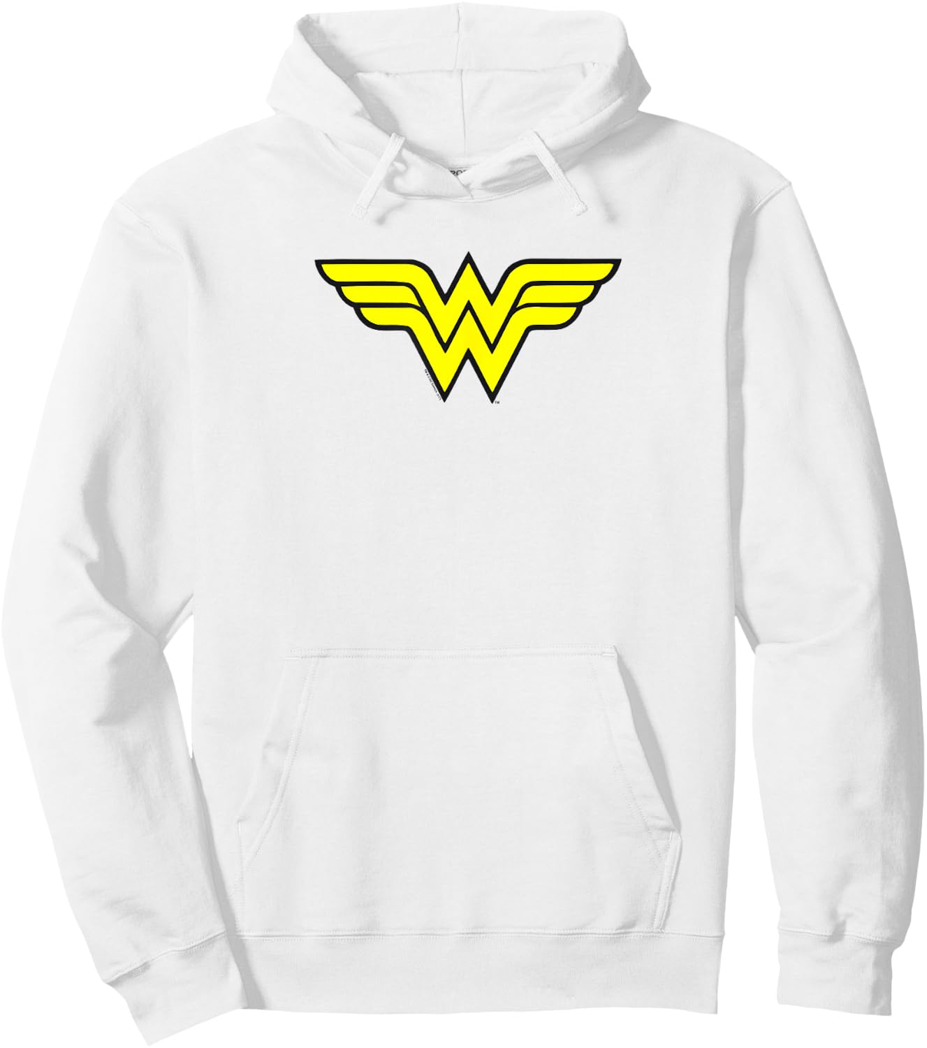 Wonder Woman Classic W Logo Hoodie - Hoodie | White