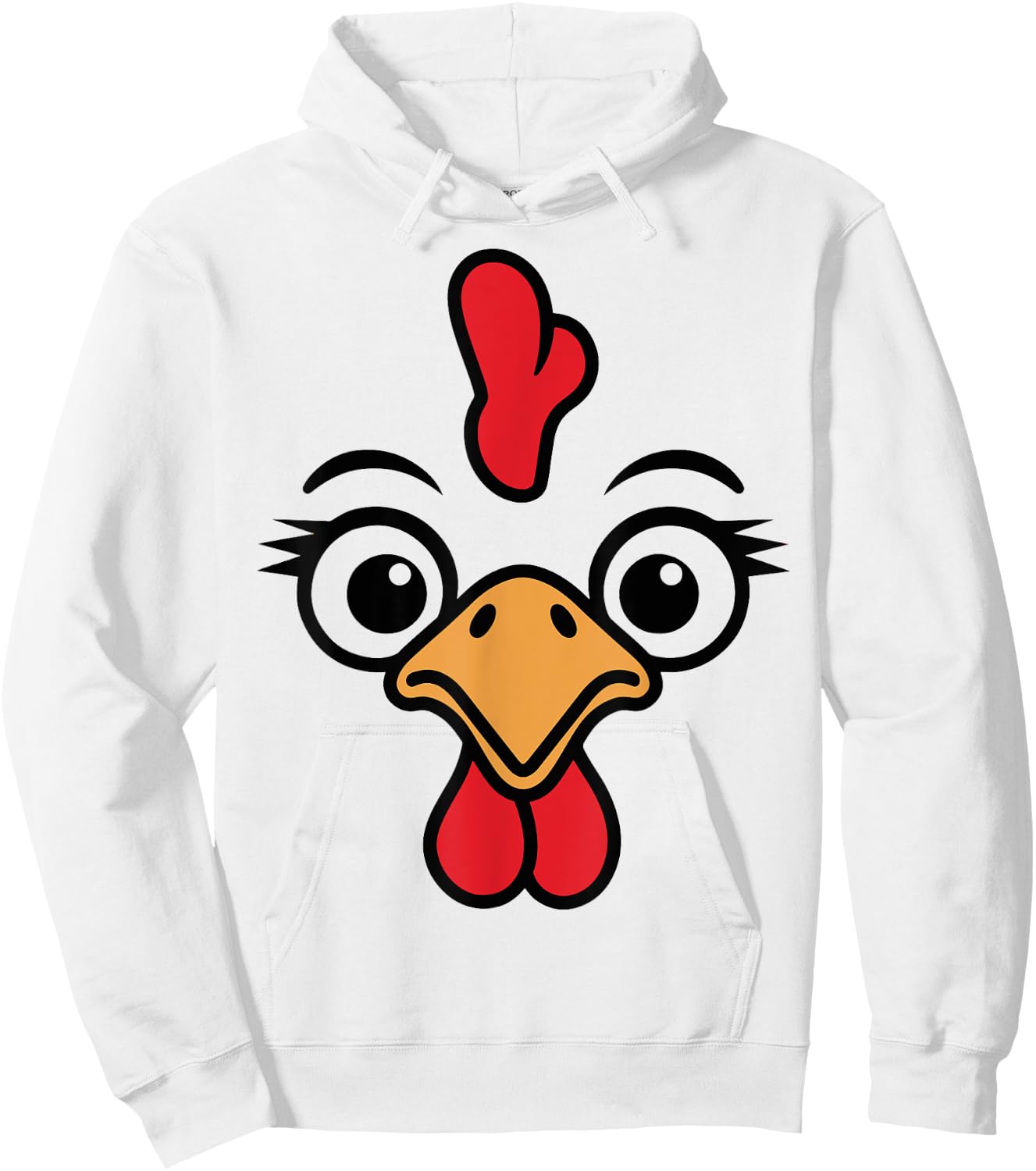 Chicken Face Hoodie - Hoodie | White