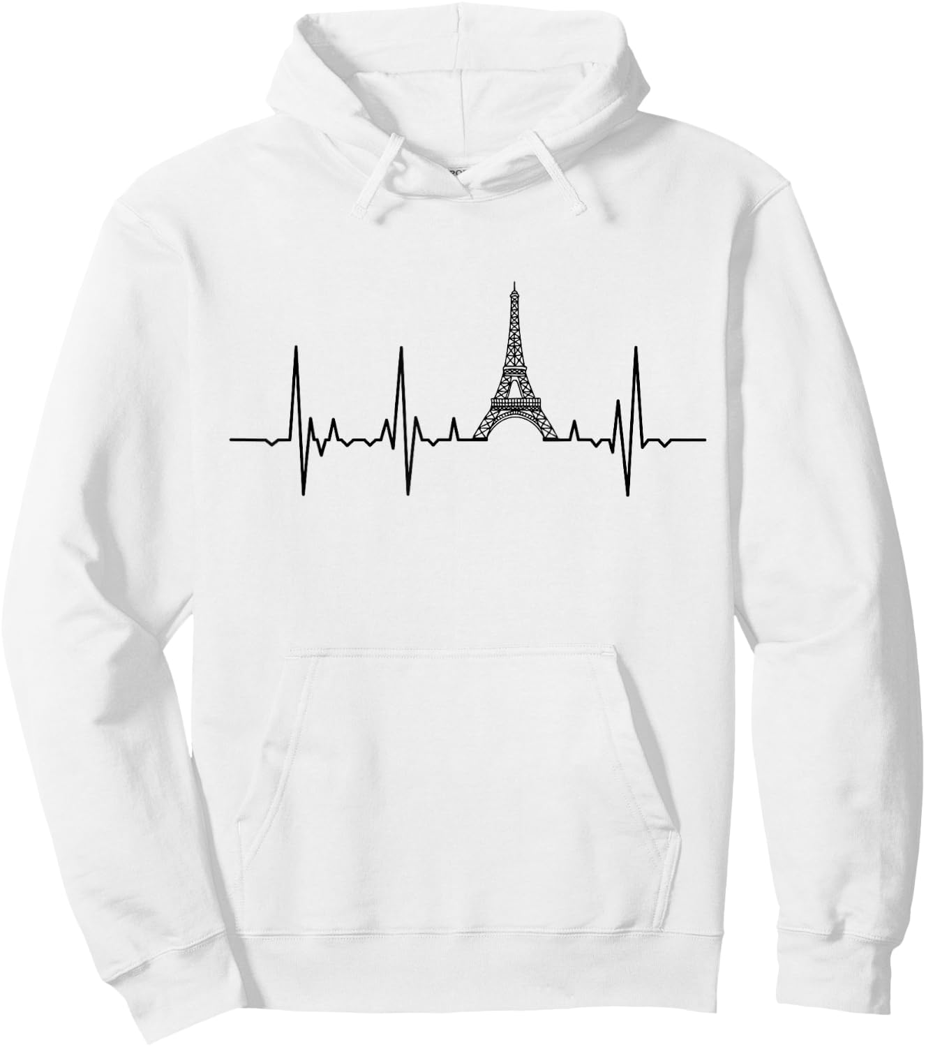 Eiffelturm Herzschlag Paris Herzklopfen Frankreich Hoodie - Hoodie | White