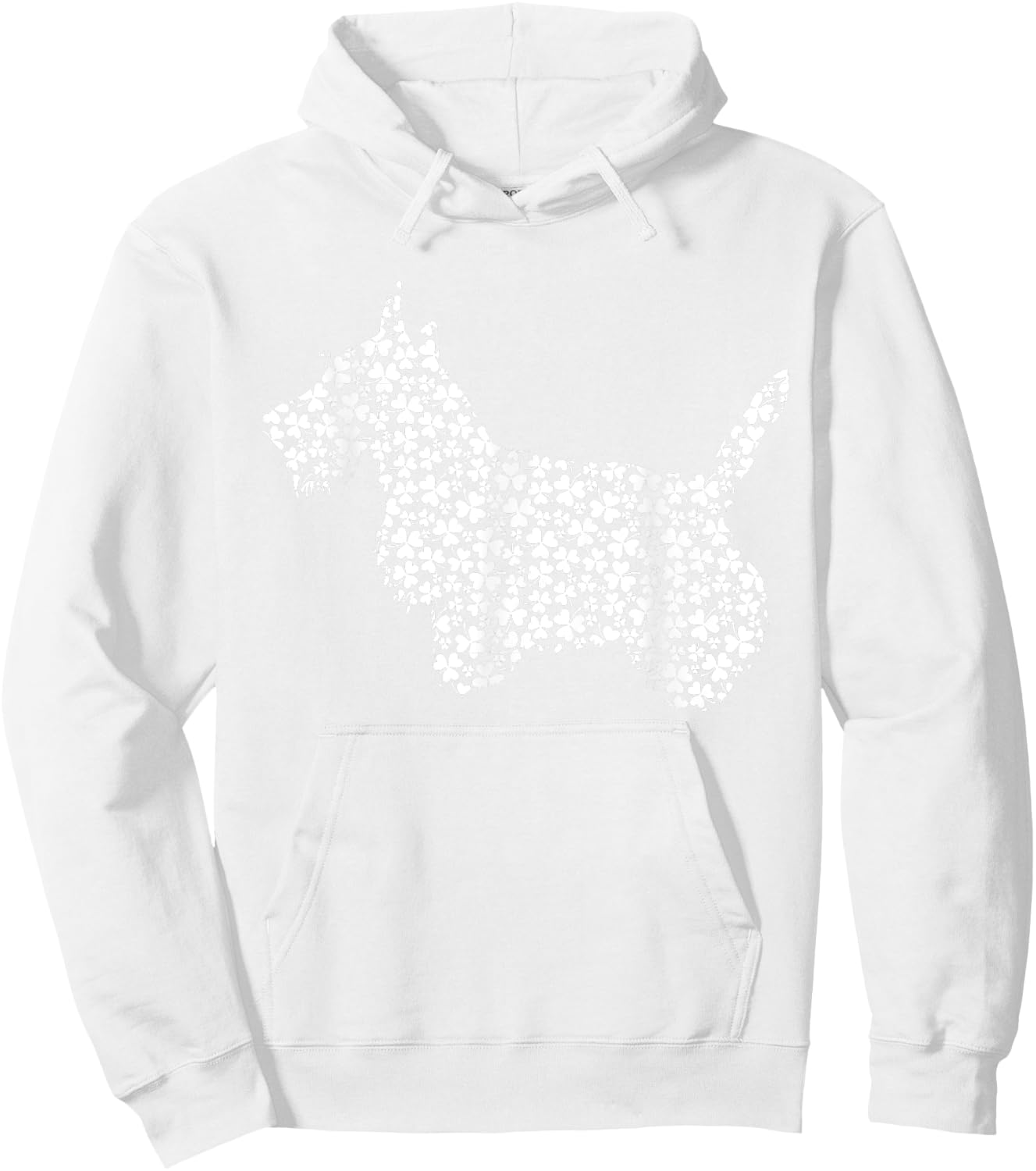 Scottish Terrier Dog Cute Shamrock St Patricks Day Hoodie - Hoodie | White