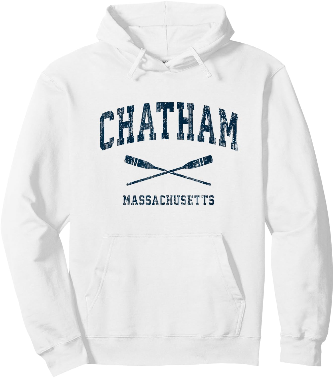Chatham Massachusetts Vintage Nautical Paddles Sports Oars Hoodie - Hoodie | White