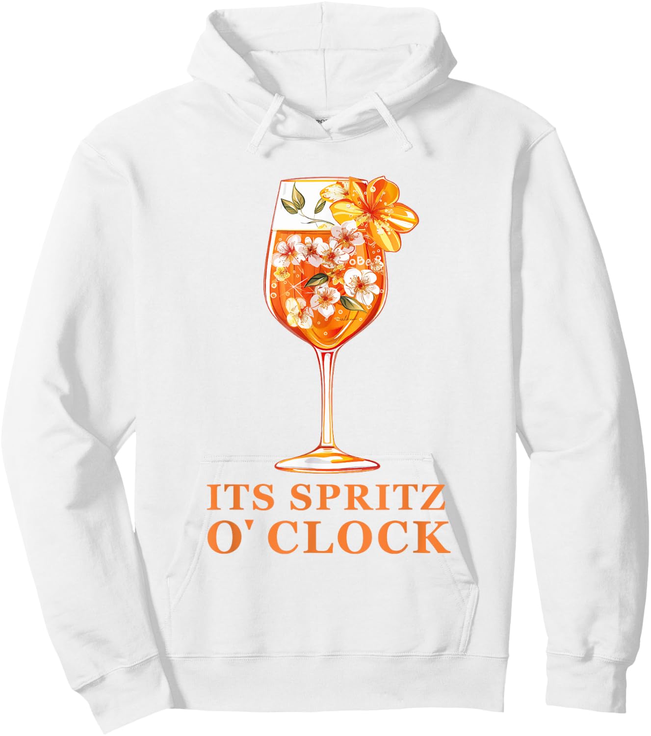 Its Spritz O Clock Aperrollin Outfit for Cocktail Sayings , White, S Hoodie - Hoodie | White