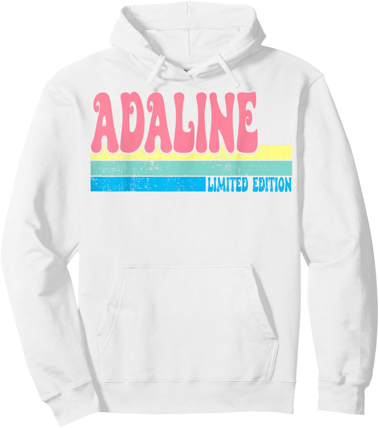 ADALINE Name Personalized Cute Idea Groovy Women ADALINE Hoodie - Hoodie | White