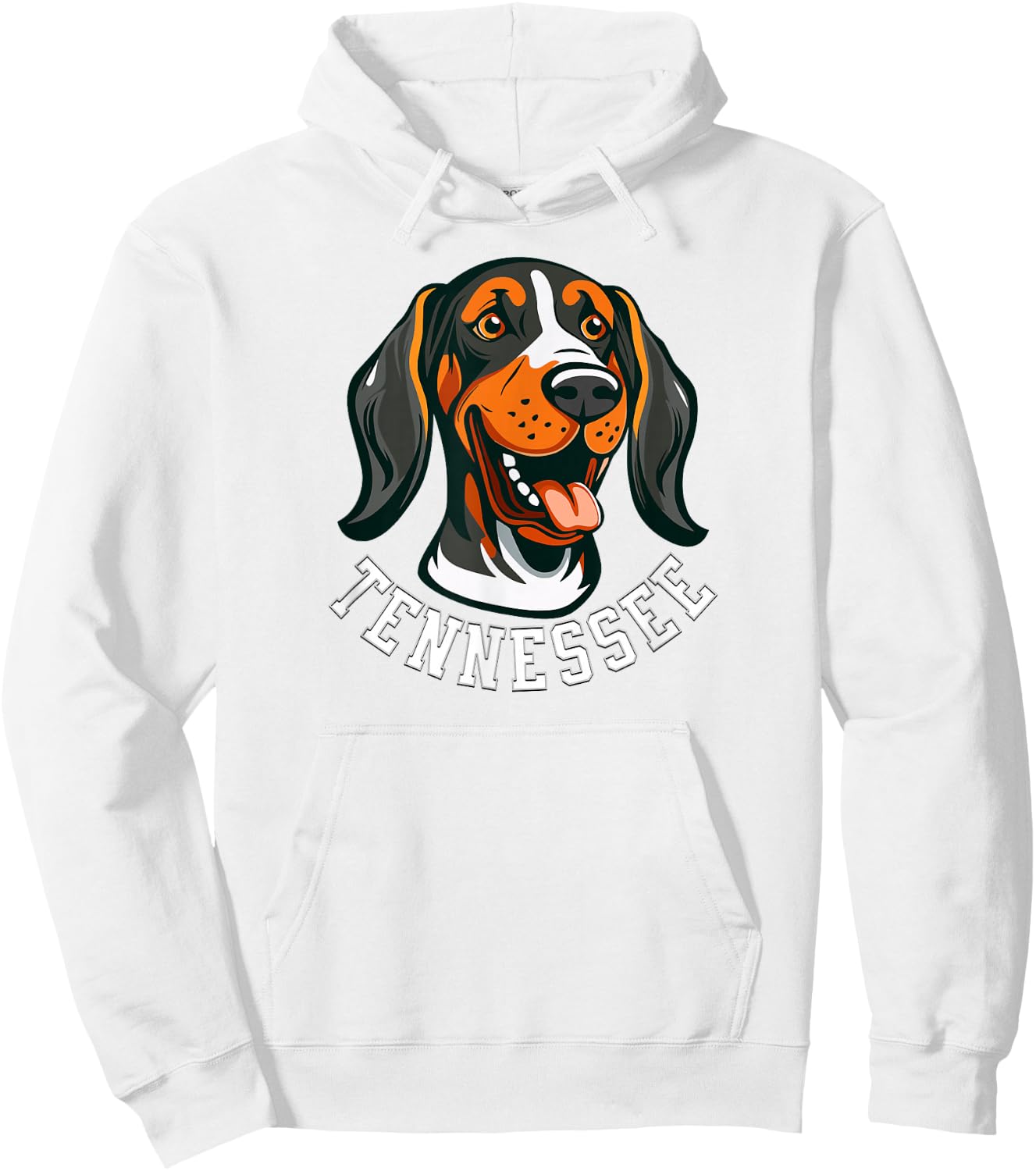 Tennessee Dog Sport Lovers | Tennessee Fan Coonhound Hoodie - Hoodie | White