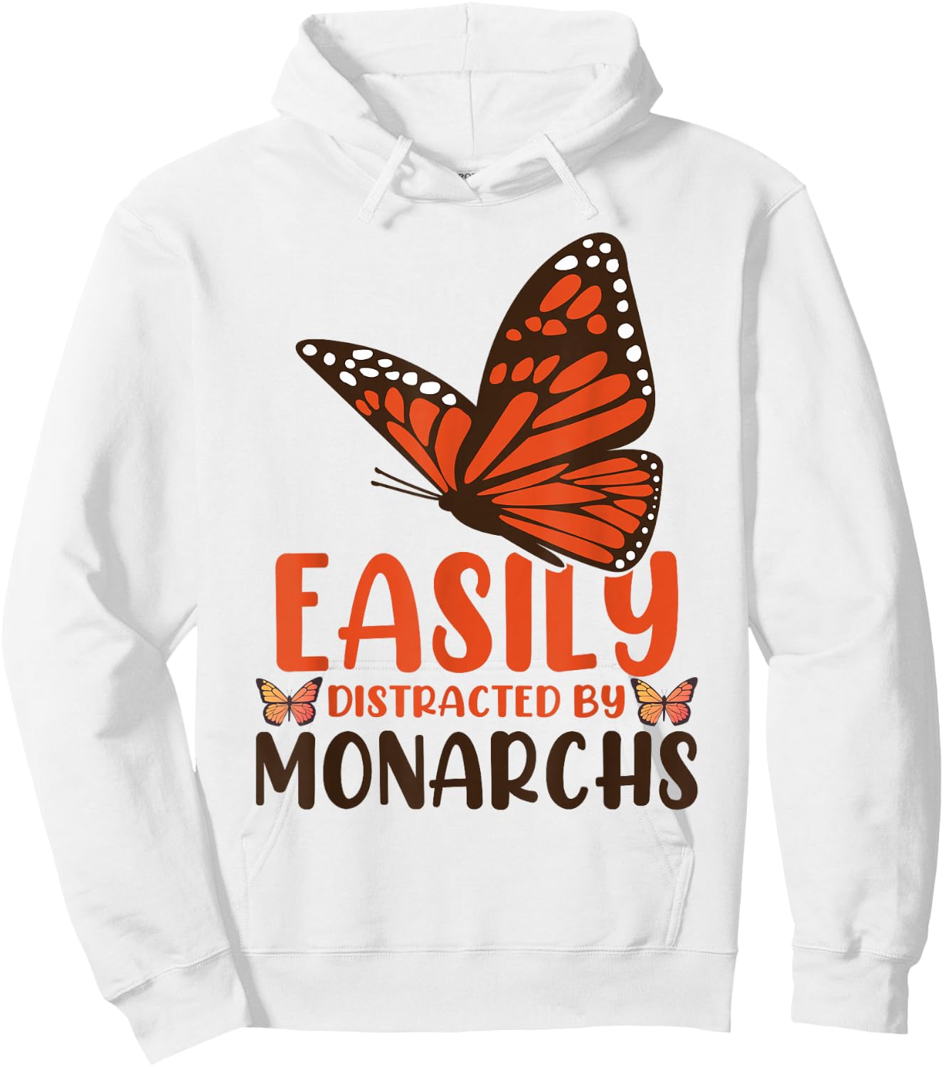Monarch Butterfly Hoodie - Hoodie | White
