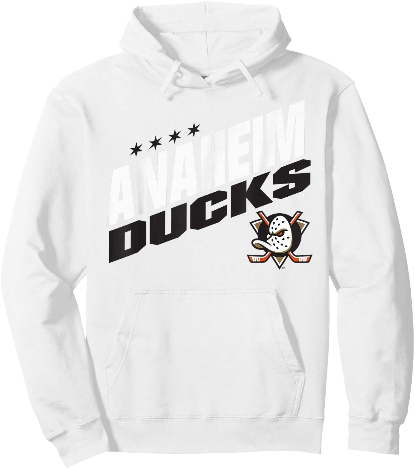 Anaheim Ducks Fuel Orange Officially Licensed Hoodie - Hoodie | White
