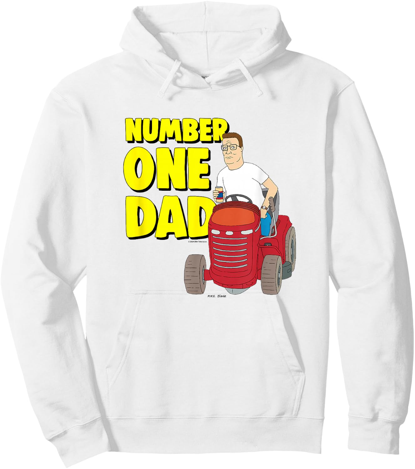 King Of The Hill Father's Day Hank Number One Dad Hoodie - Hoodie | White