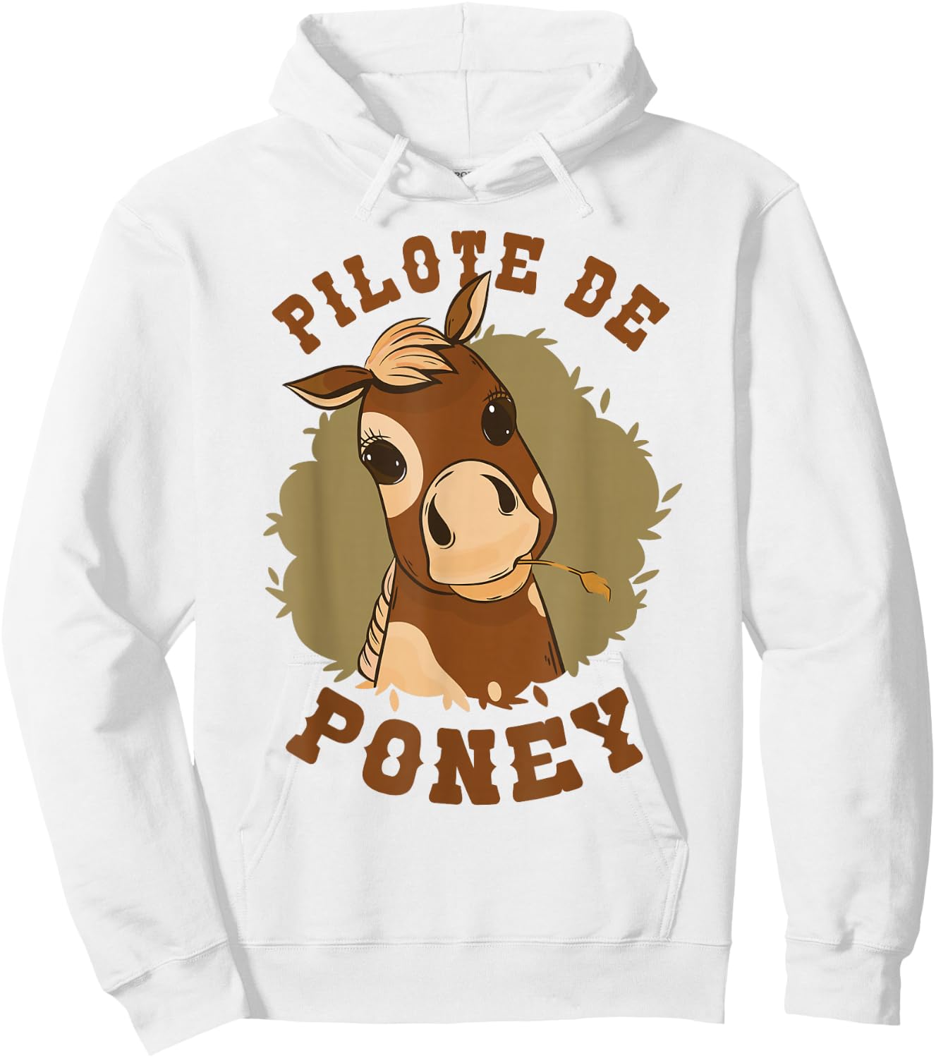 Girl Horse Riding Pony Pilot Girl Horses Hoodie - Hoodie | White