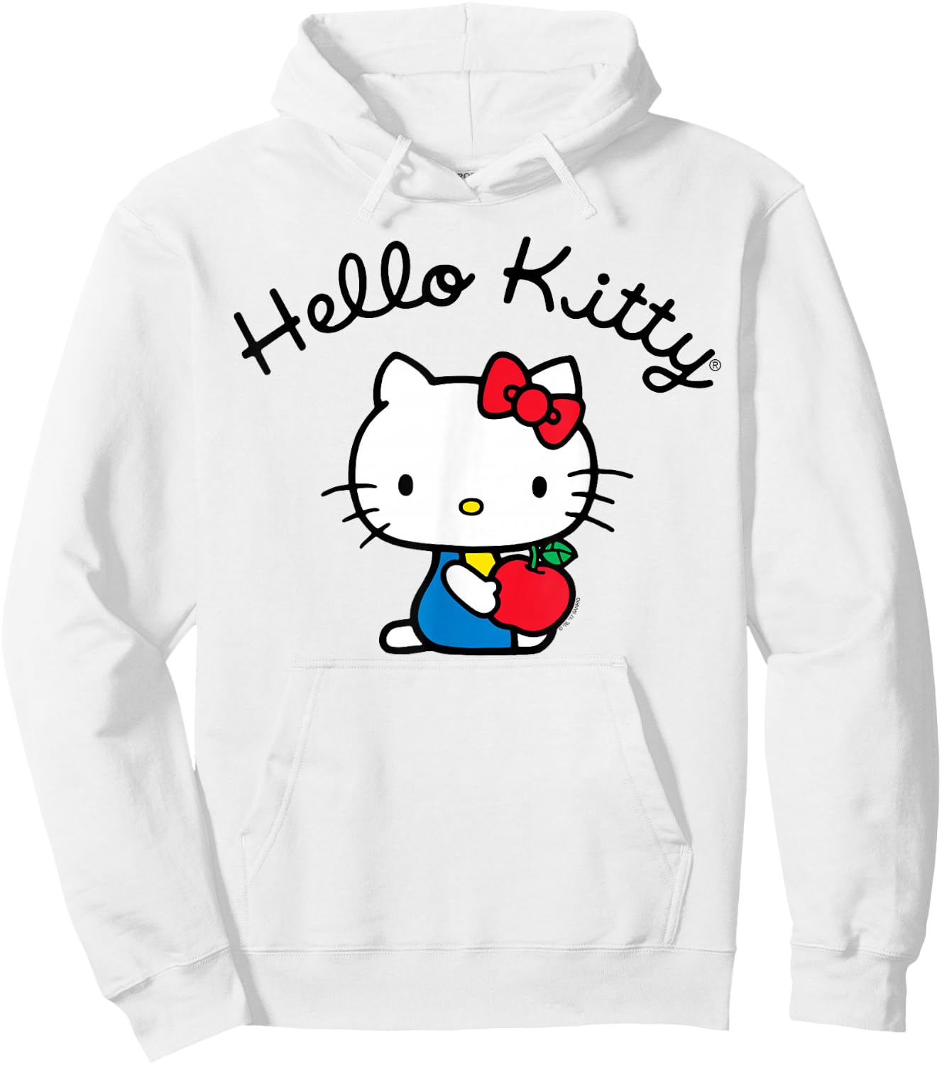 Hello Kitty Retro Logo Shirt Hoodie - Hoodie | White