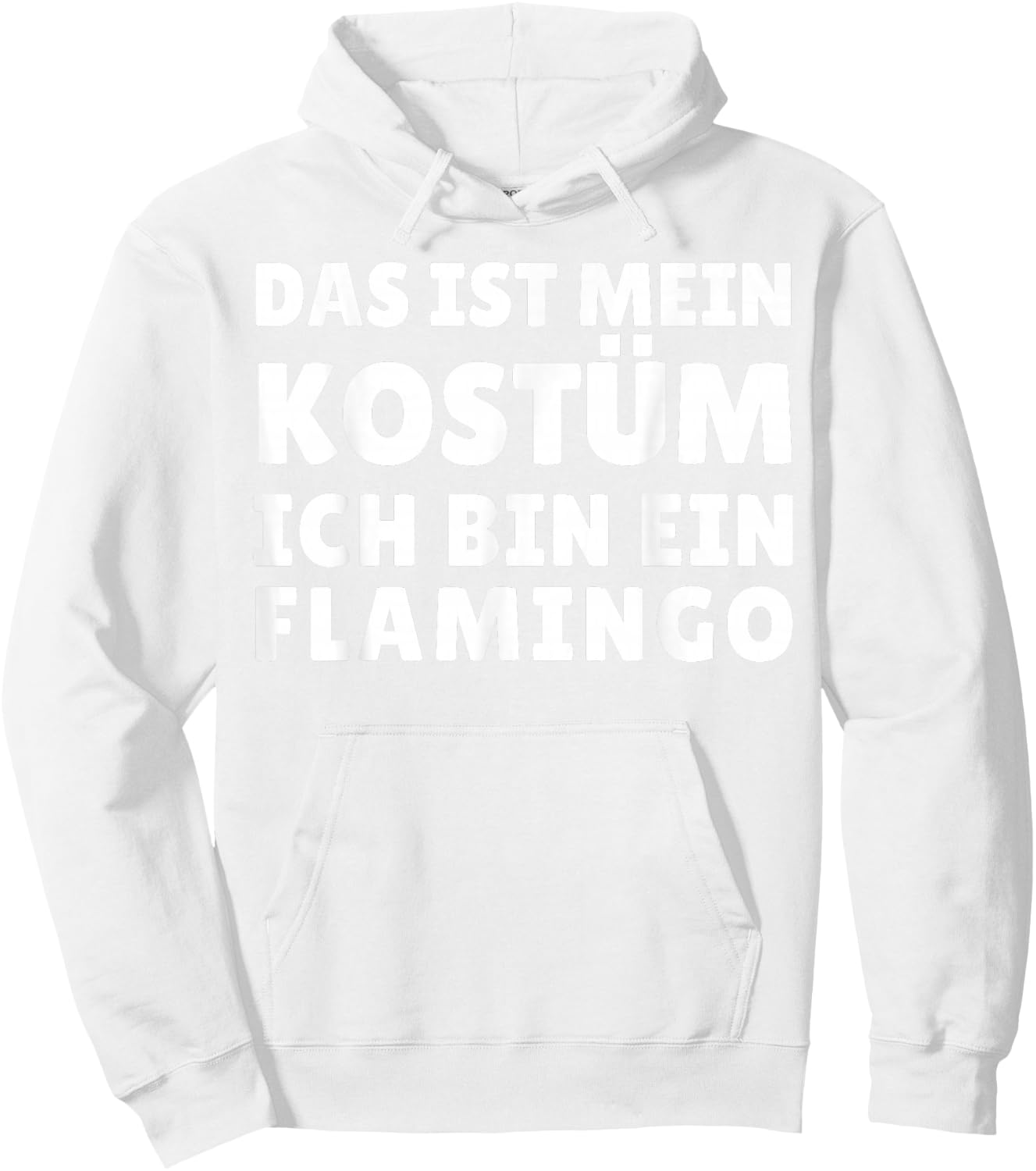 Funny Flamingo Costume Outfit Carnival Halloween Hoodie - Hoodie | White