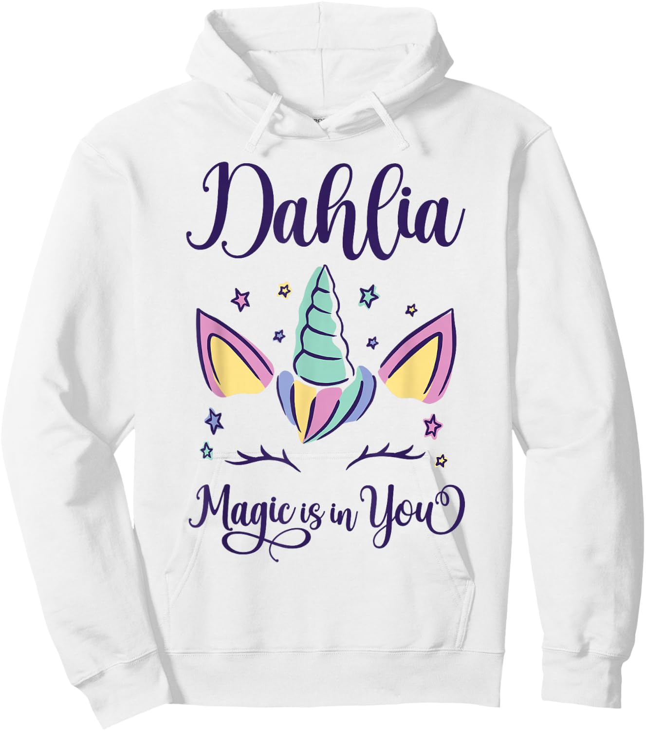 First Name Dahlia Personalized I Love Dahlia Hoodie - Hoodie | White