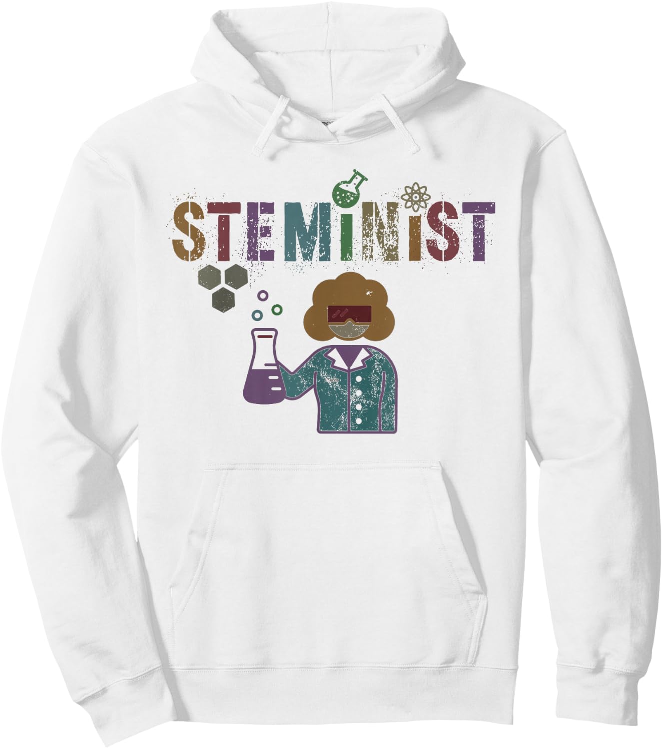 Funny STEMINIST Science STEM Women In Engineering Squad Hoodie - Hoodie | White
