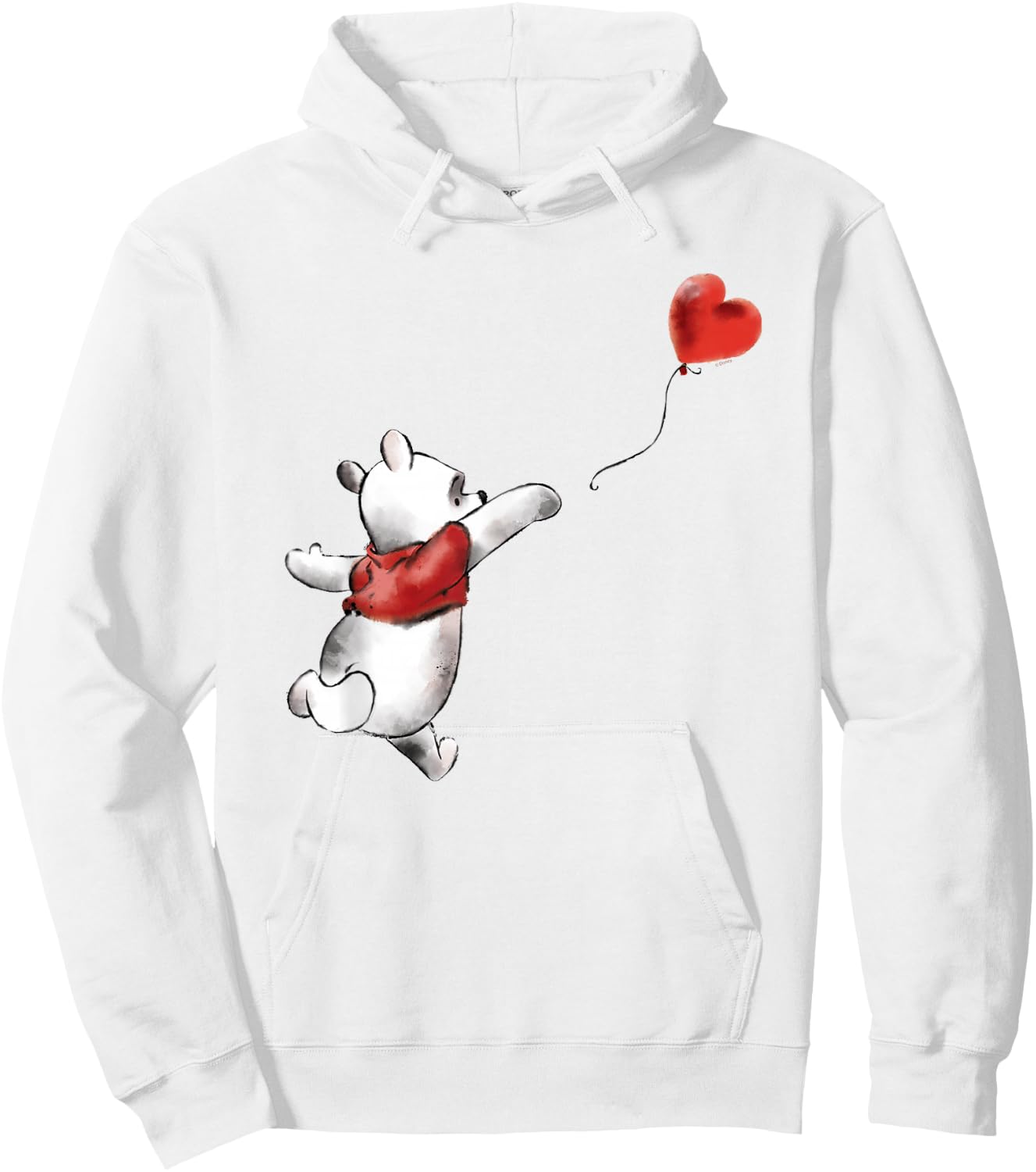 Winnie The Pooh Balloon , White Hoodie - Hoodie | White