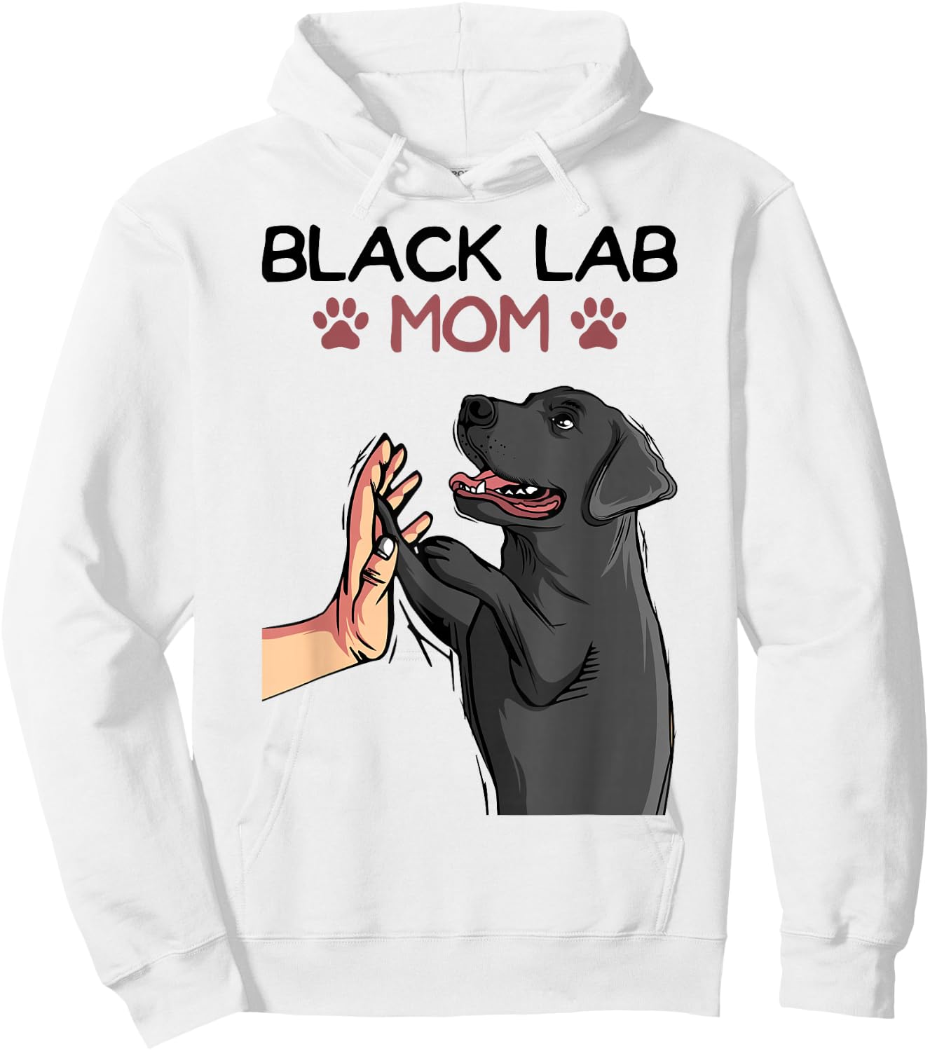 Schwarzer Labrador Retriever Black Lab Mom Labbi Hunde Hoodie - Hoodie | White