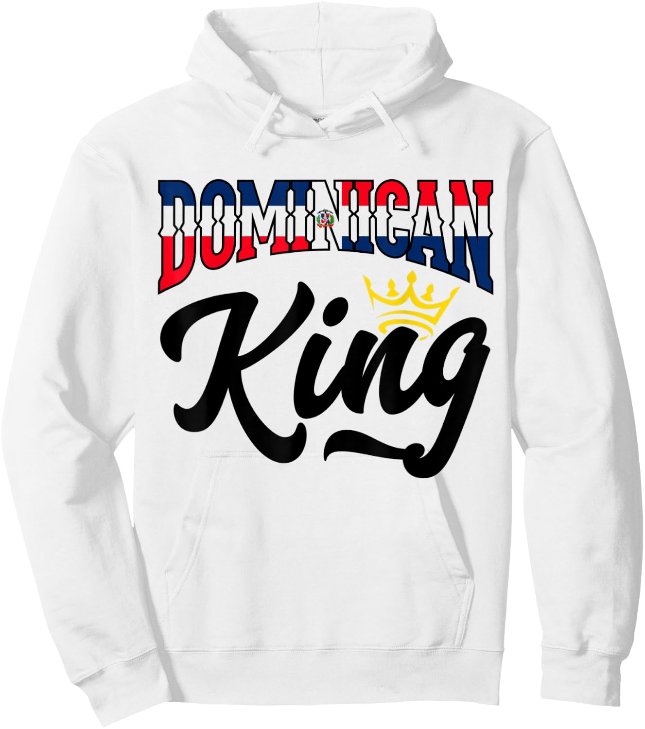 Dominican King Dominican Republic Dominican Hoodie - Hoodie | White